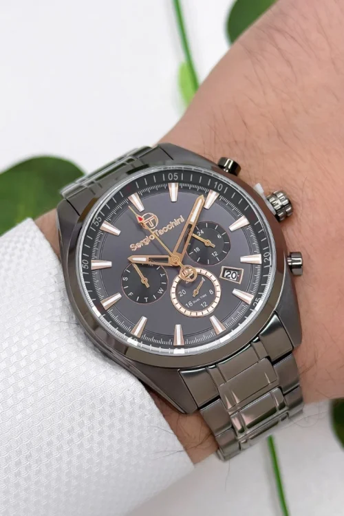 Sergio Tacchini Çelik Kordon&Kasa Erkek Kol Saati Füme ST.1.10161-6 zmst003