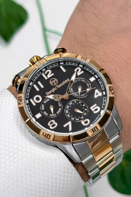 Sergio Tacchini Çelik Kordon&Kasa Erkek Kol Saati Gümüş-Rose ST.1.10184-4 zmst001