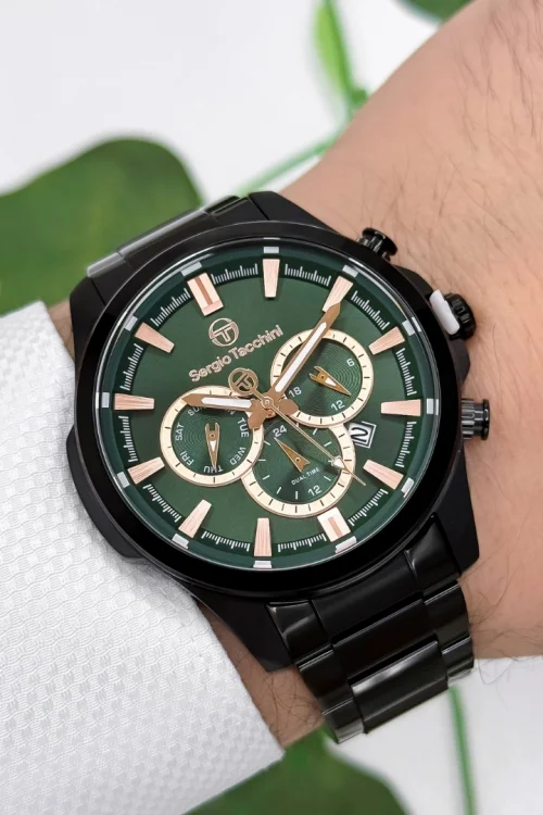 Sergio Tacchini Çelik Kordon&Kasa Erkek Kol Saati Siyah ST.1.10245-4 zmst002