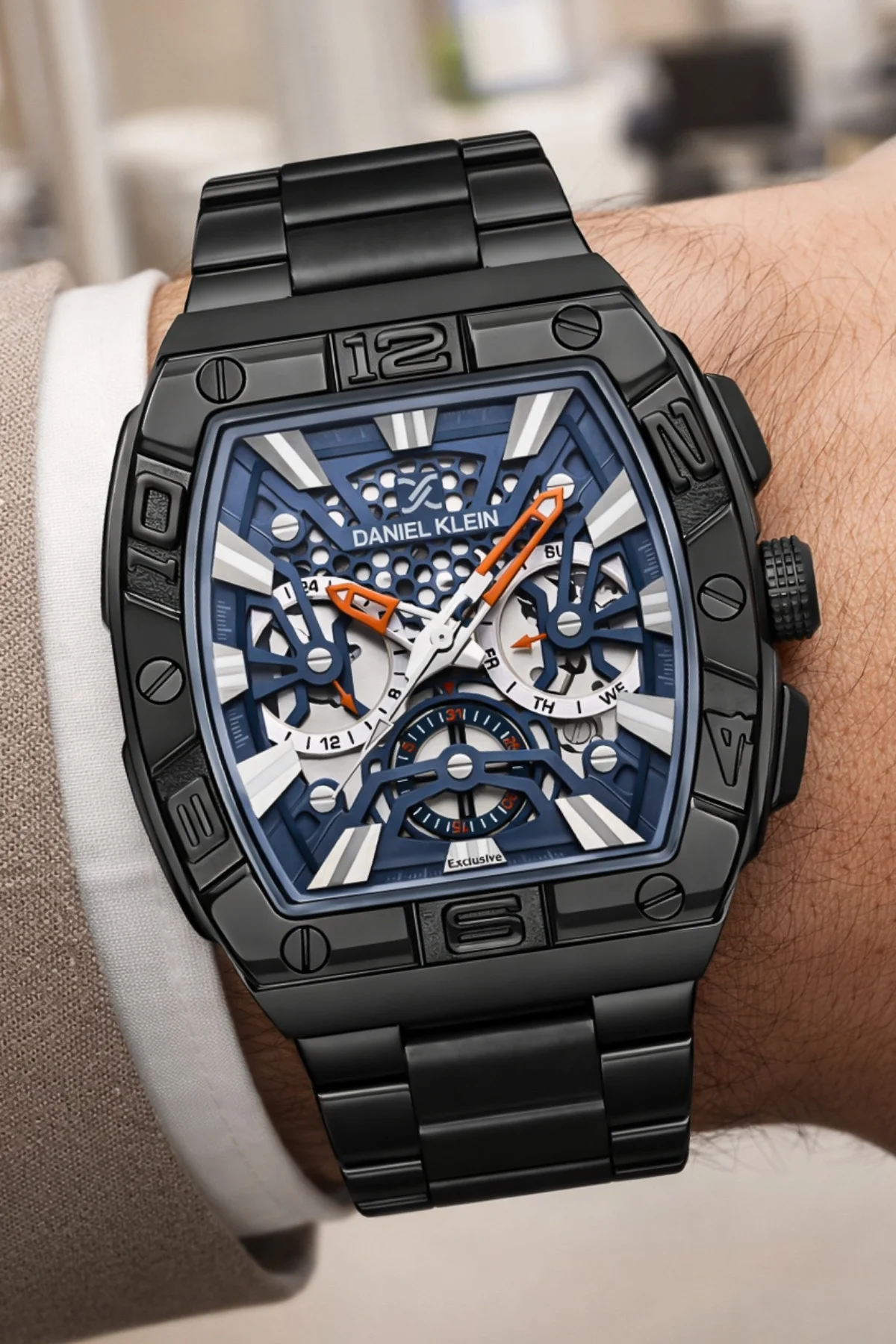 Daniel Klein Exclusive Çelik Kordon&Kasa Erkek Kol Saati Bileklik Hediyeli Füme zmdk1217