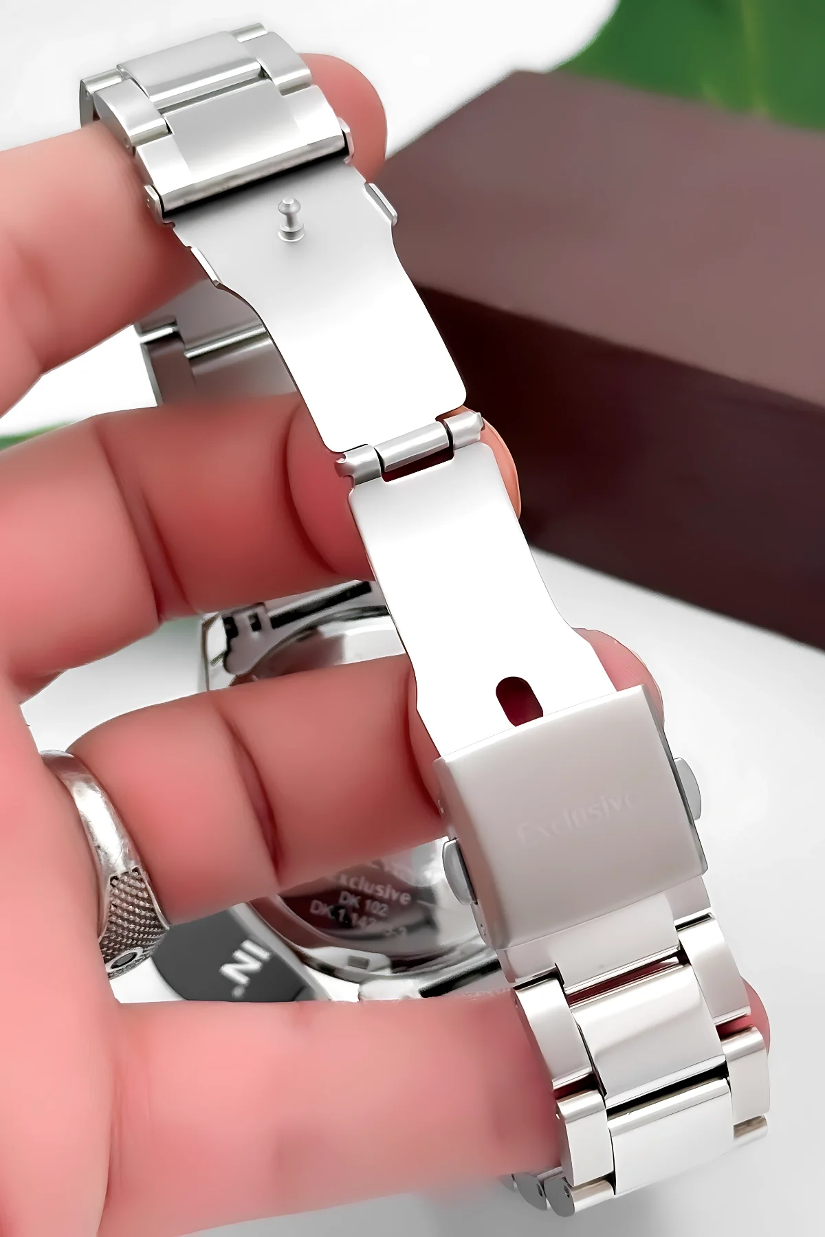 Daniel Klein Erkek Kol Saati Exclusive Çelik Kordon Bileklik Hediyesi ile Gümüş-Siyah zmdk1125