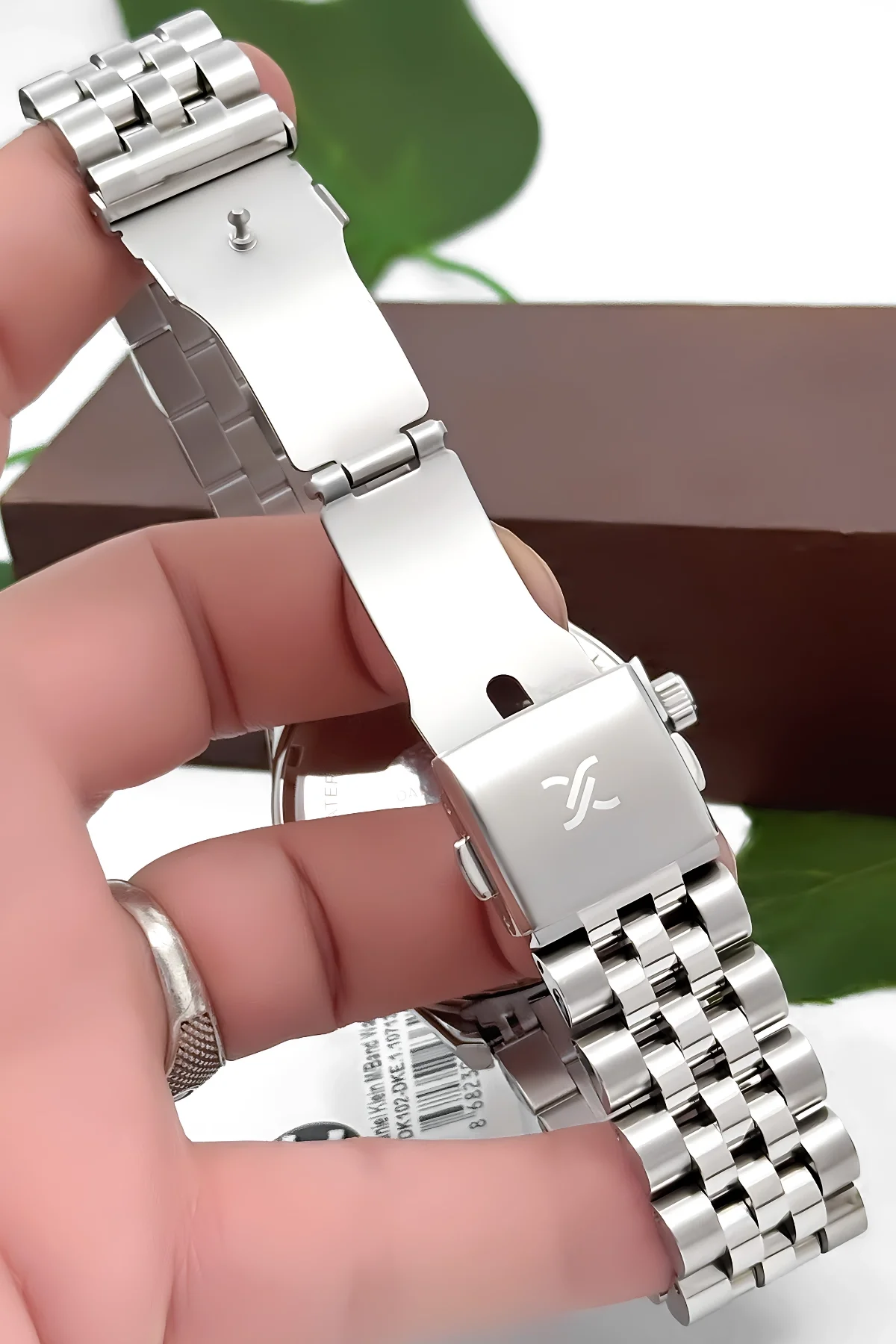 Daniel Klein Erkek Kol Saati – Çelik Kasa, Jübilee Kordon, Takvim Özellikli, 44MM Beyaz Kadran zmdk1129