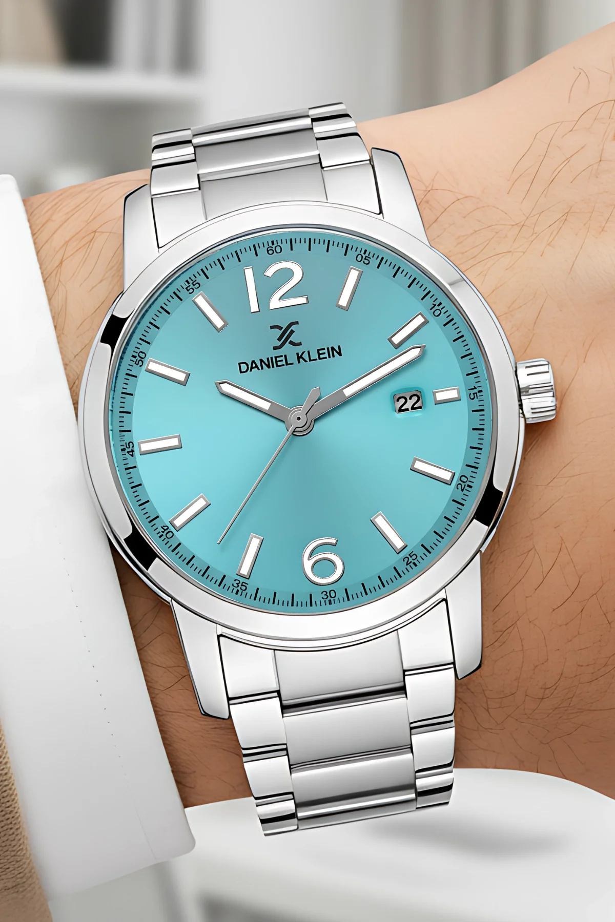 Daniel Klein Erkek Kol Saati Takvimli Çelik Kordon Çelik Kasa Bileklik Hediyesi Ile 3 Atm Su Geçirmez zmdk1143