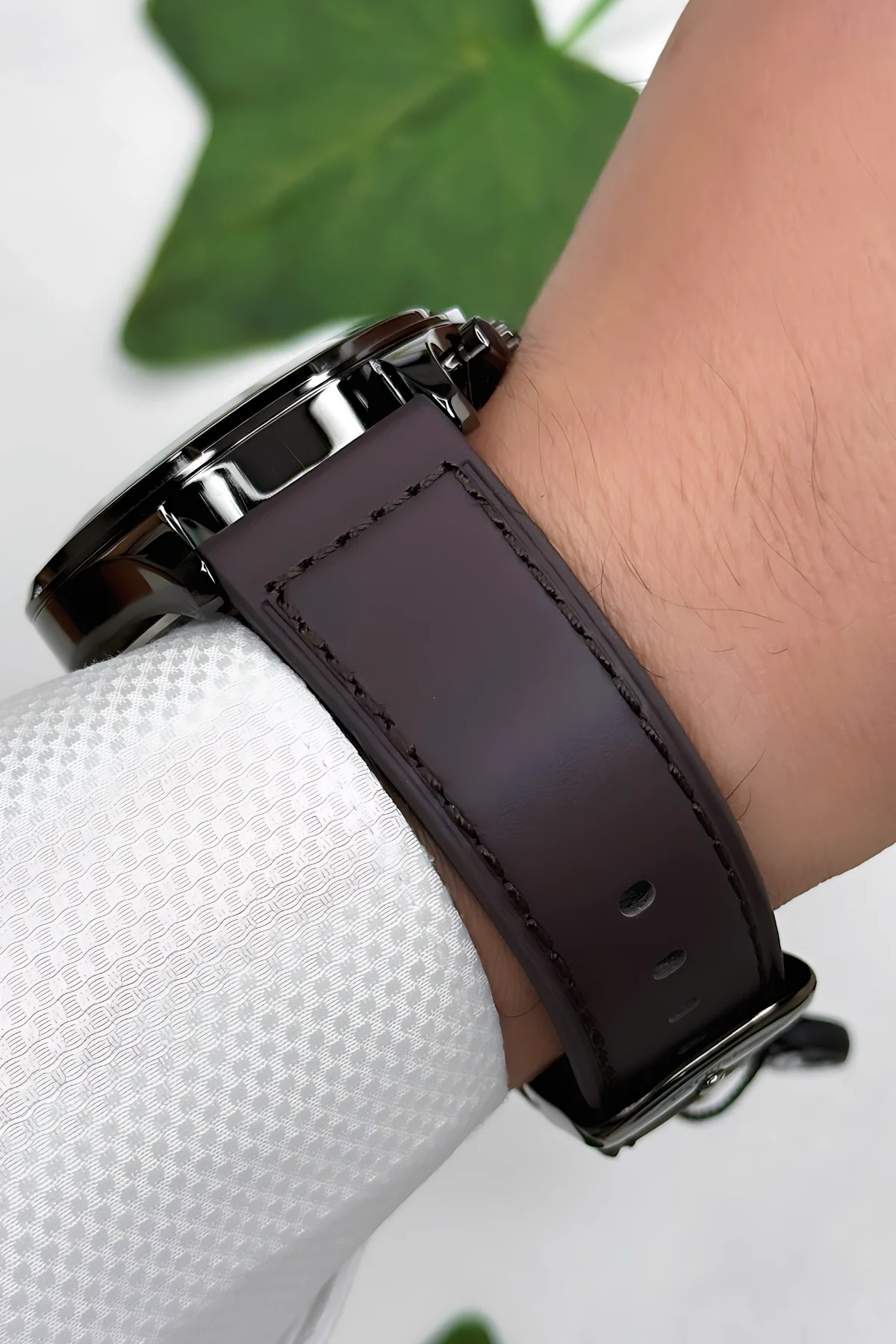 Daniel Klein Exclusive Kahverengi Deri Kordon Füme Çelik Kasa Erkek Kol Saati+Bileklik zmdk1172