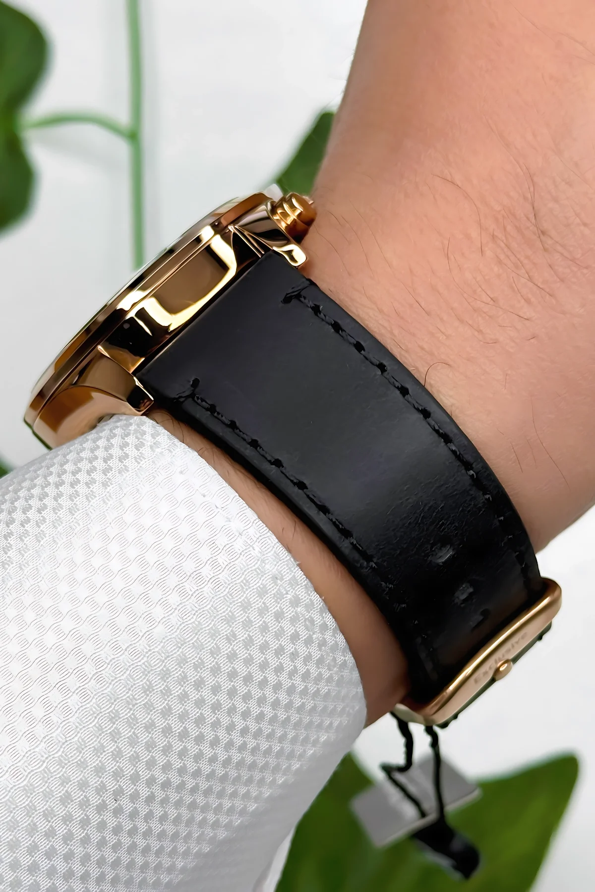 Daniel Klein Exclusive Siyah Deri Kordon Rose Çelik Kasa Erkek Kol Saati+Bileklik zmdk1171