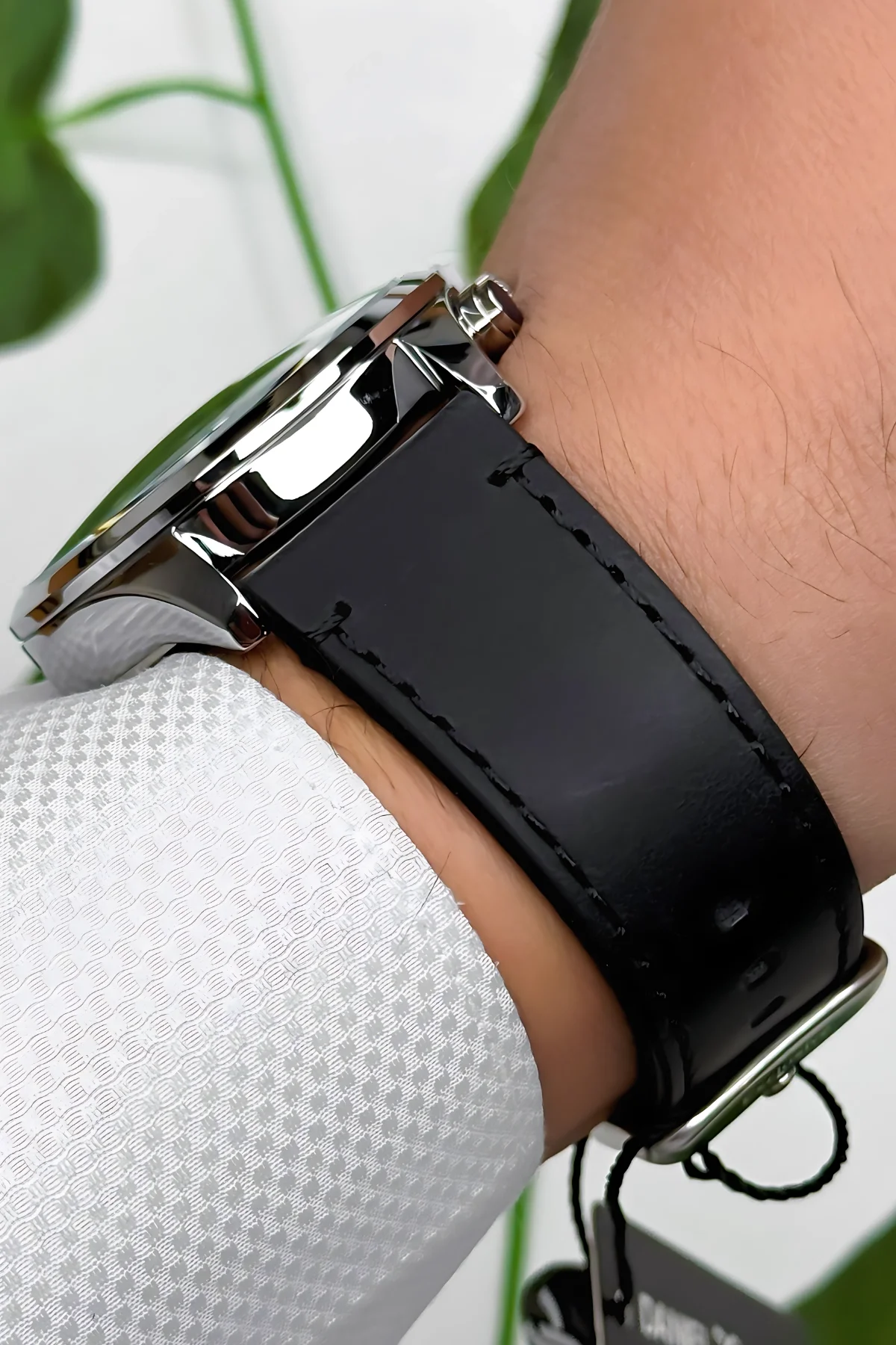 Daniel Klein Exclusive Siyah Deri Kordon Gümüş Çelik Kasa Erkek Kol Saati+Bileklik zmdk1171