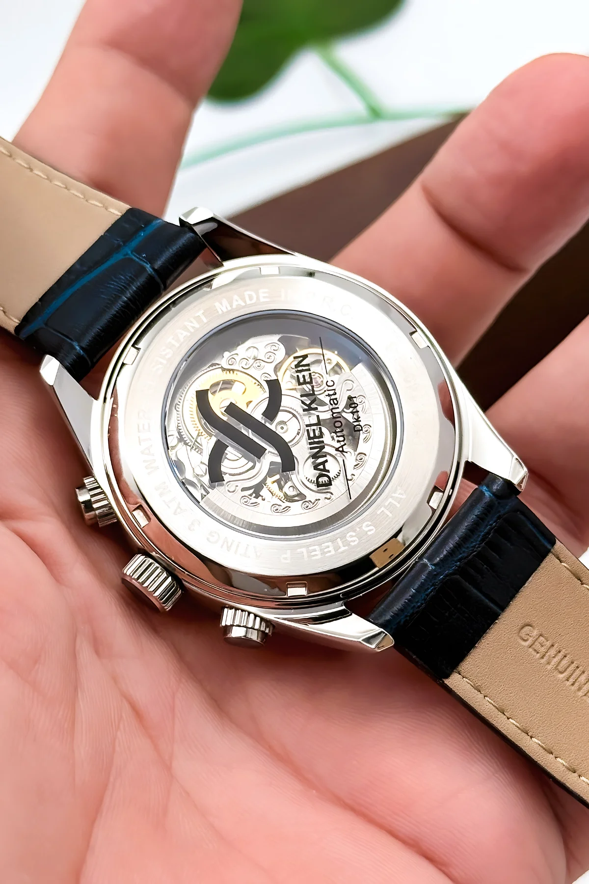 Daniel Klein Otomatik Mekanizma Deri Kordon Çelik Kasa Erkek Kol Saati Lacivert zmdk1195