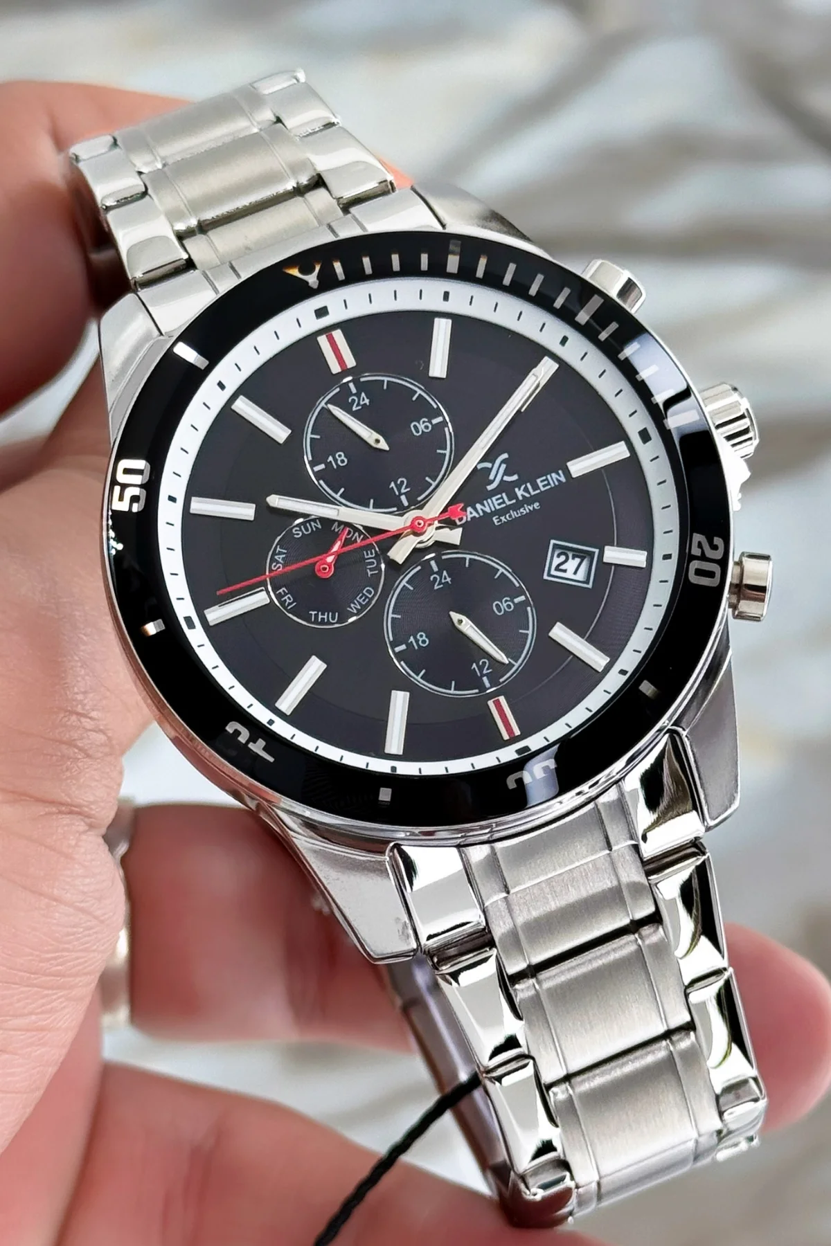 Daniel Klein Erkek Kol Saati Exclusive Function Çelik Kordon Bileklik Hediyesi ile