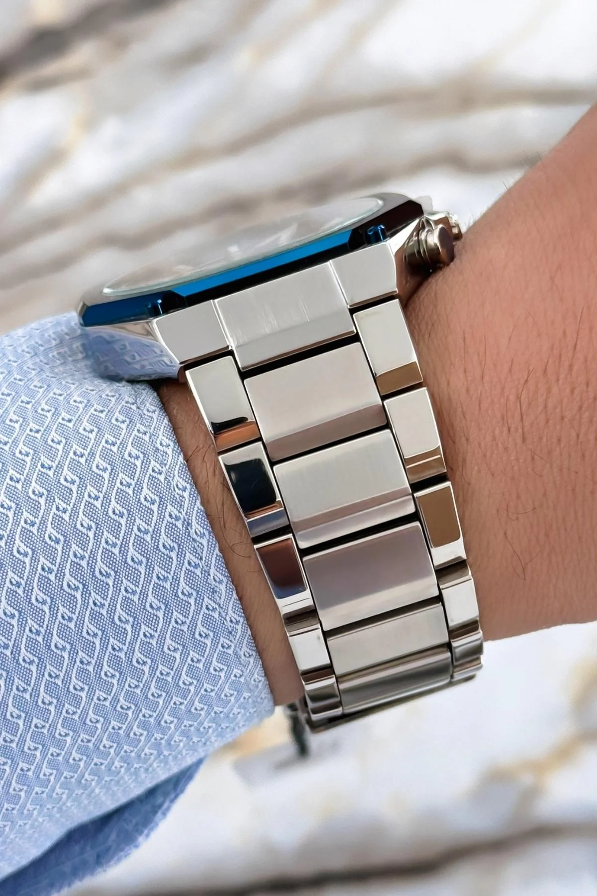 Ferrucci Erkek Kol Saati Function 3 ATM+Gümüş Çelik Kordon&Kasa+Bileklik zmfer097