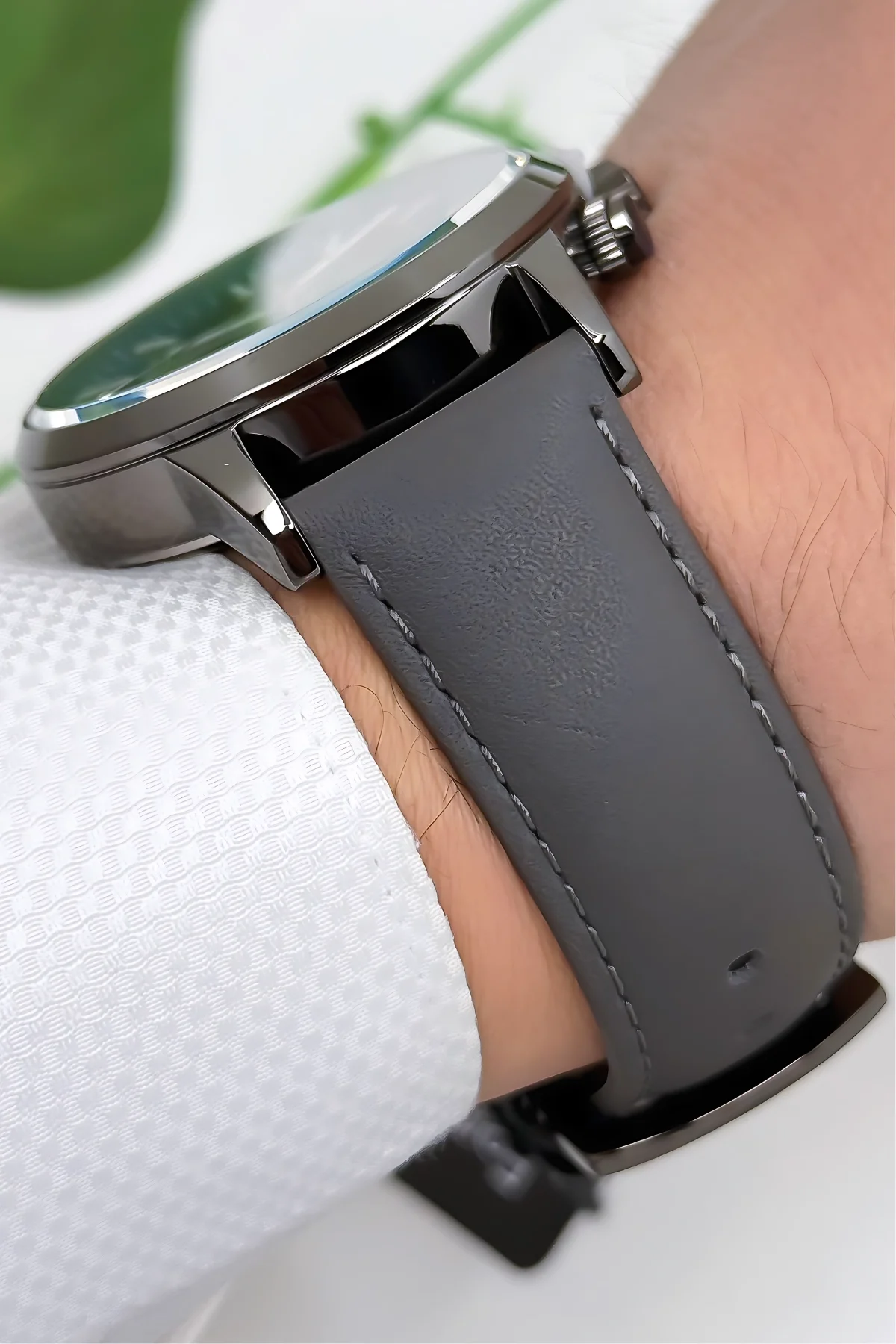 Ferrucci Function Deri Kordon Erkek Kol Saati 3 ATM- Bileklik Hediyeli Füme zmfer168