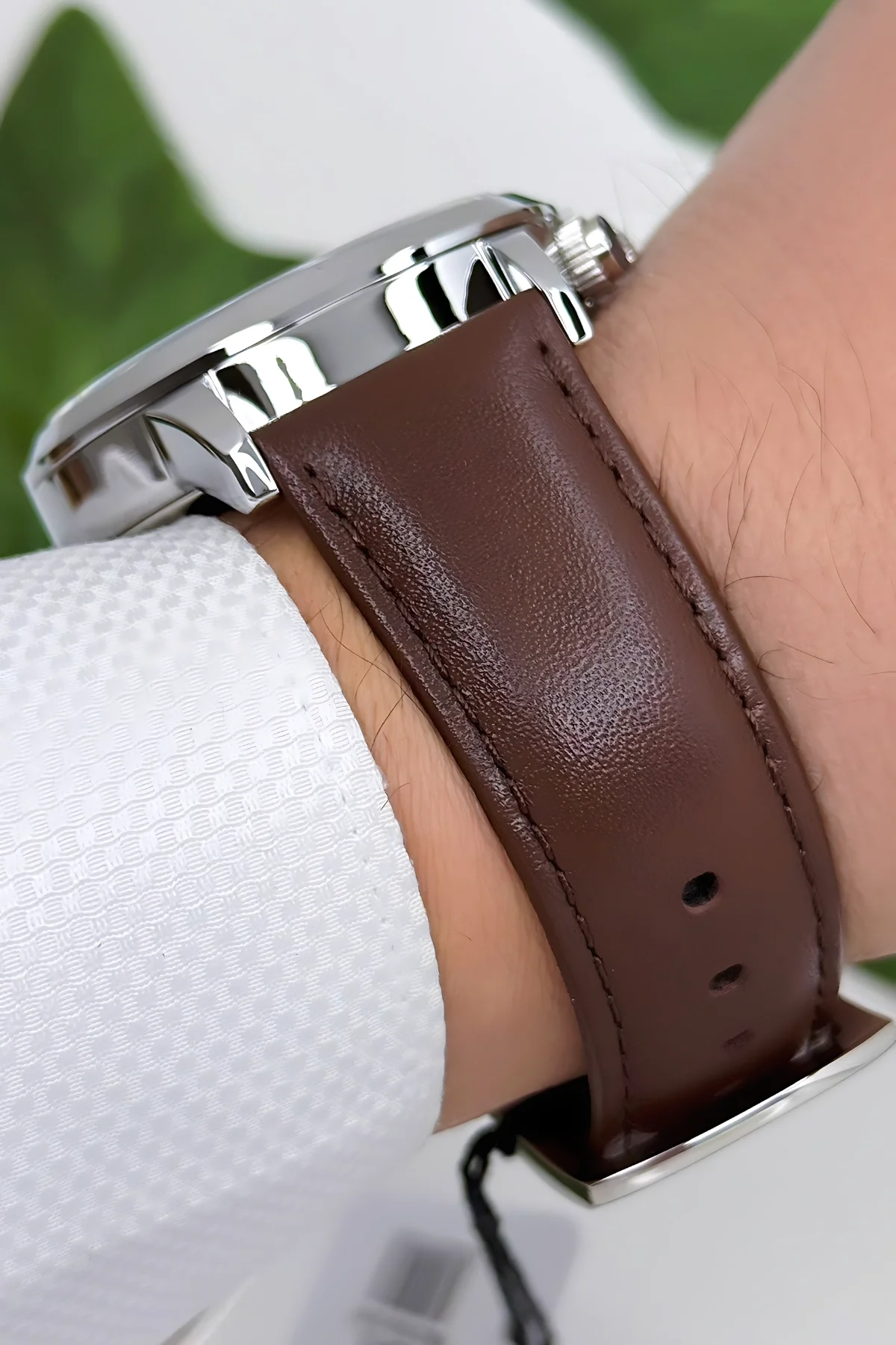 Ferrucci Function Deri Kordon Erkek Kol Saati 3 ATM- Bileklik Hediyeli Kahverengi-Gümüş zmfer168