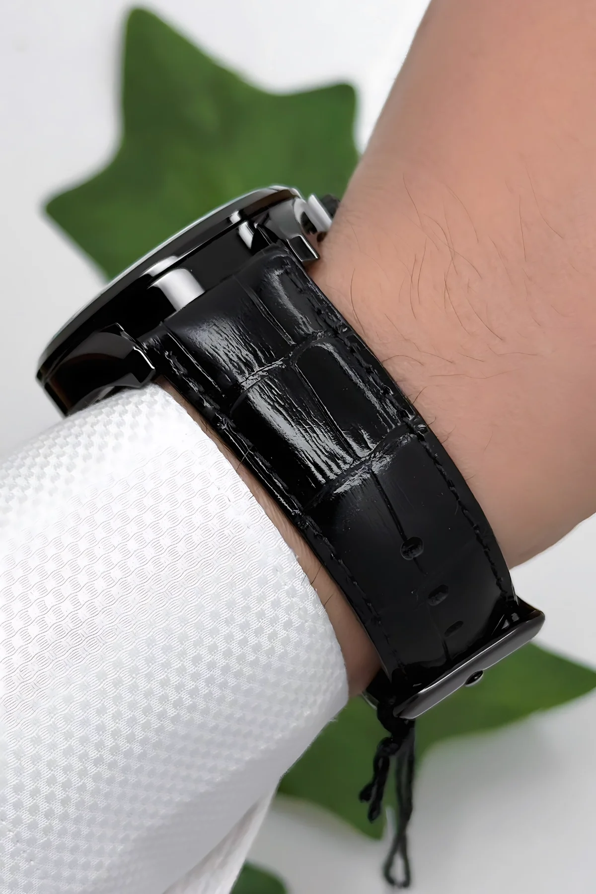 Ferrucci Function Deri Kordon Erkek Kol Saati 3 ATM- Bileklik Hediyeli Siyah-Rose zmfer166