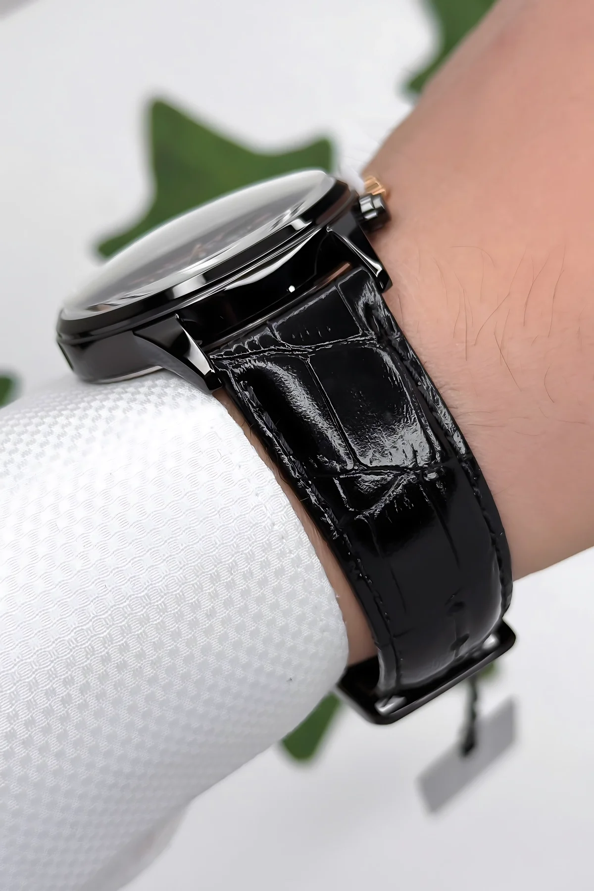 Ferrucci Function Deri Kordon Erkek Kol Saati 3 ATM- Bileklik Hediyeli Siyah zmfer163