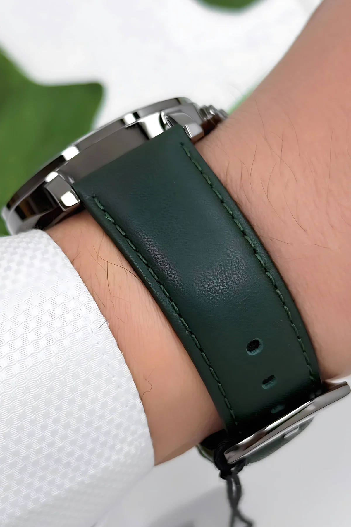 Ferrucci Function Deri Kordon Erkek Kol Saati 3 ATM- Bileklik Hediyeli Yeşil-Füme zmfer167