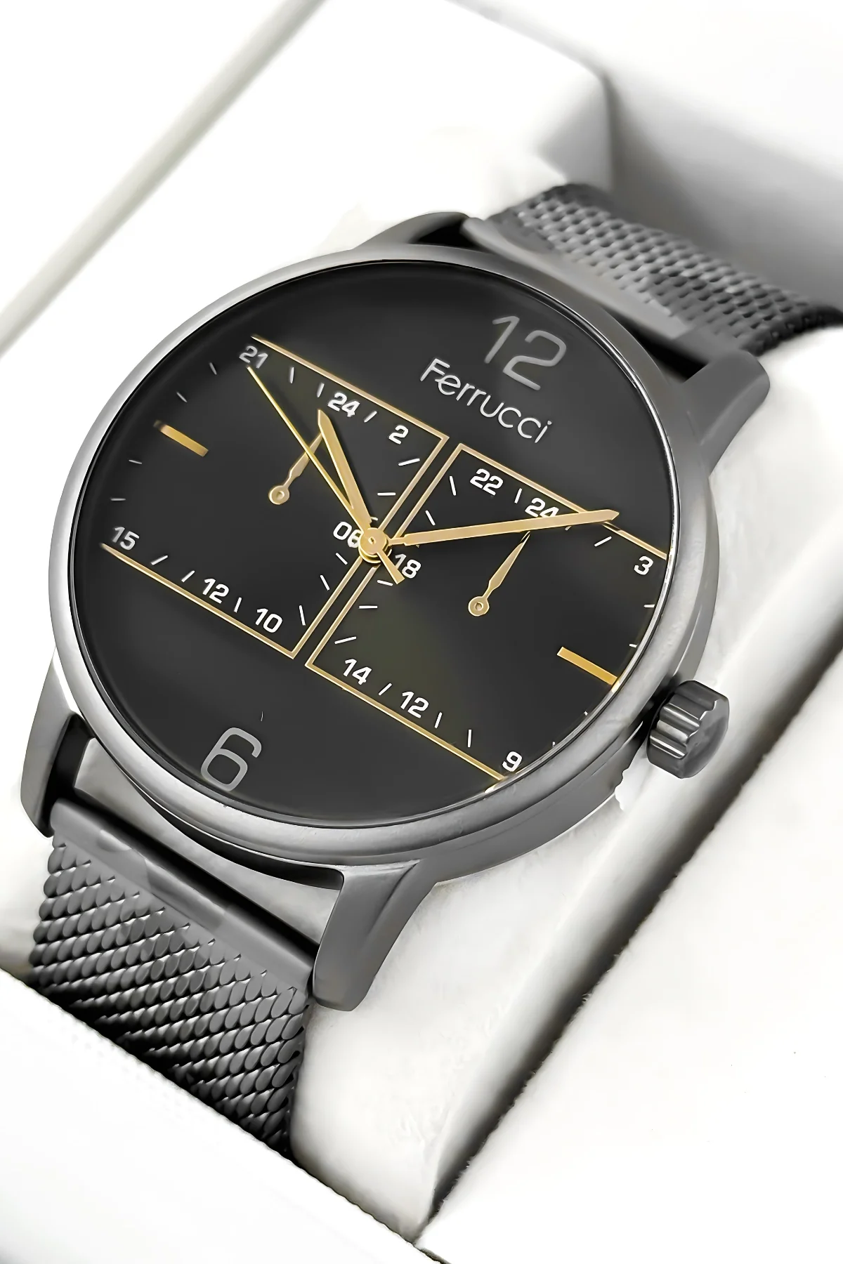 Ferrucci Erkek Kol Saati Çelik Kasa & Çelik Kordon Kamuflaj zmfer191