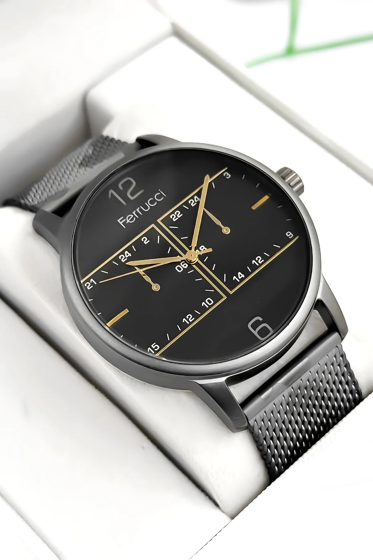 Ferrucci Erkek Kol Saati Çelik Kasa & Çelik Kordon Kamuflaj zmfer191