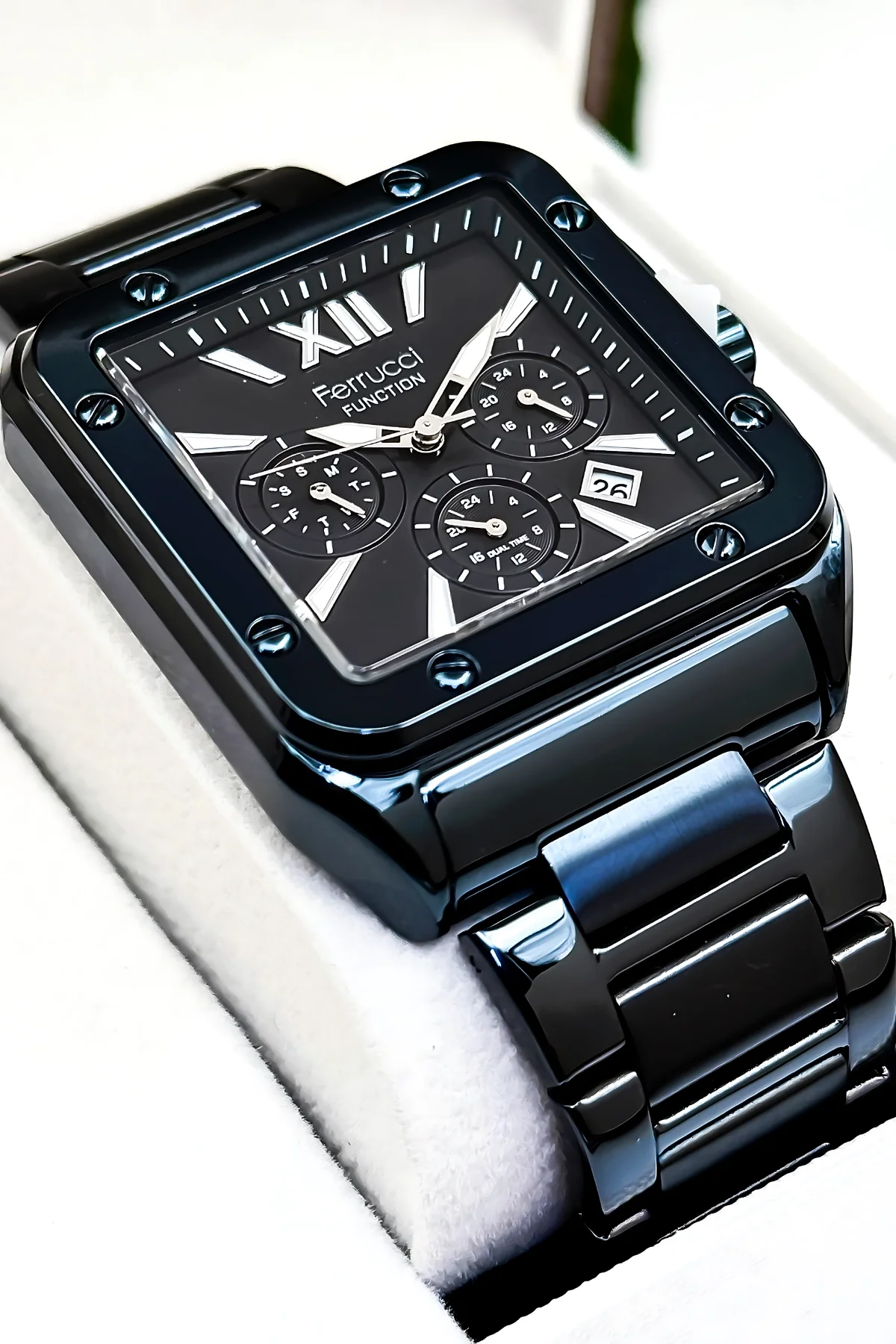 Ferrucci Function Erkek Kol Saati Çelik Kasa & Çelik Kordon Lacivert zmfer188