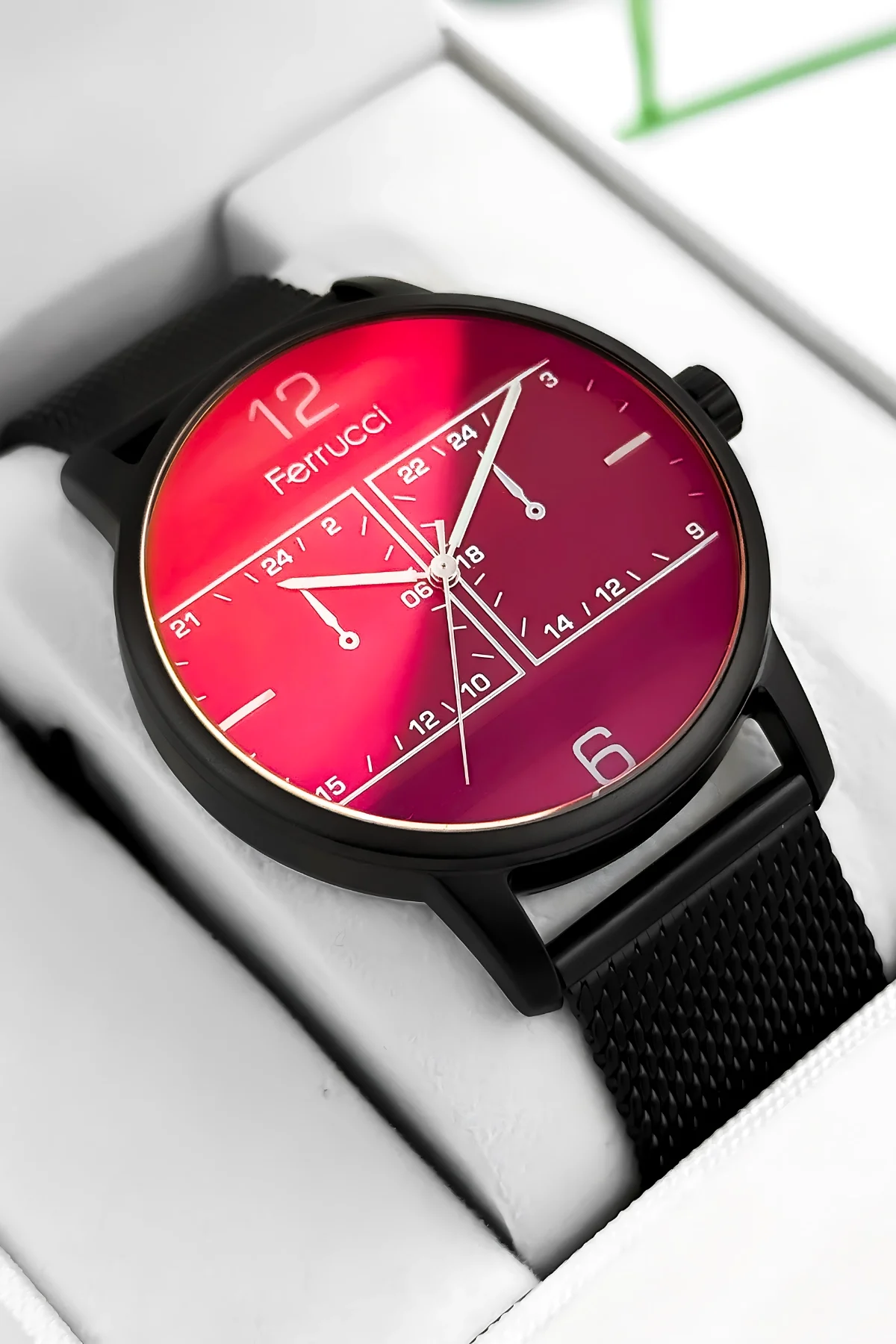 Ferrucci Erkek Kol Saati Çelik Kasa & Çelik Kordon Siyah zmfer191