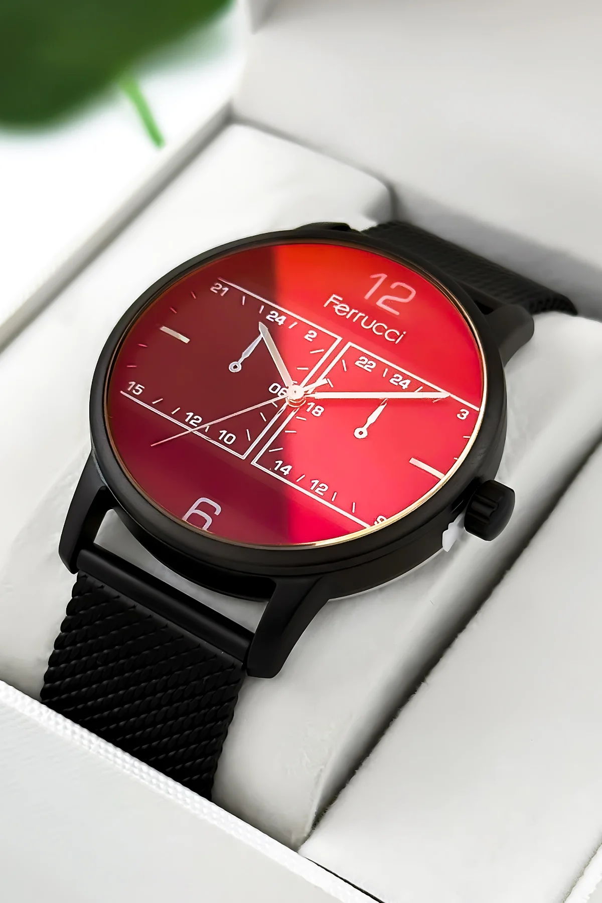 Ferrucci Erkek Kol Saati Çelik Kasa & Çelik Kordon Siyah zmfer191