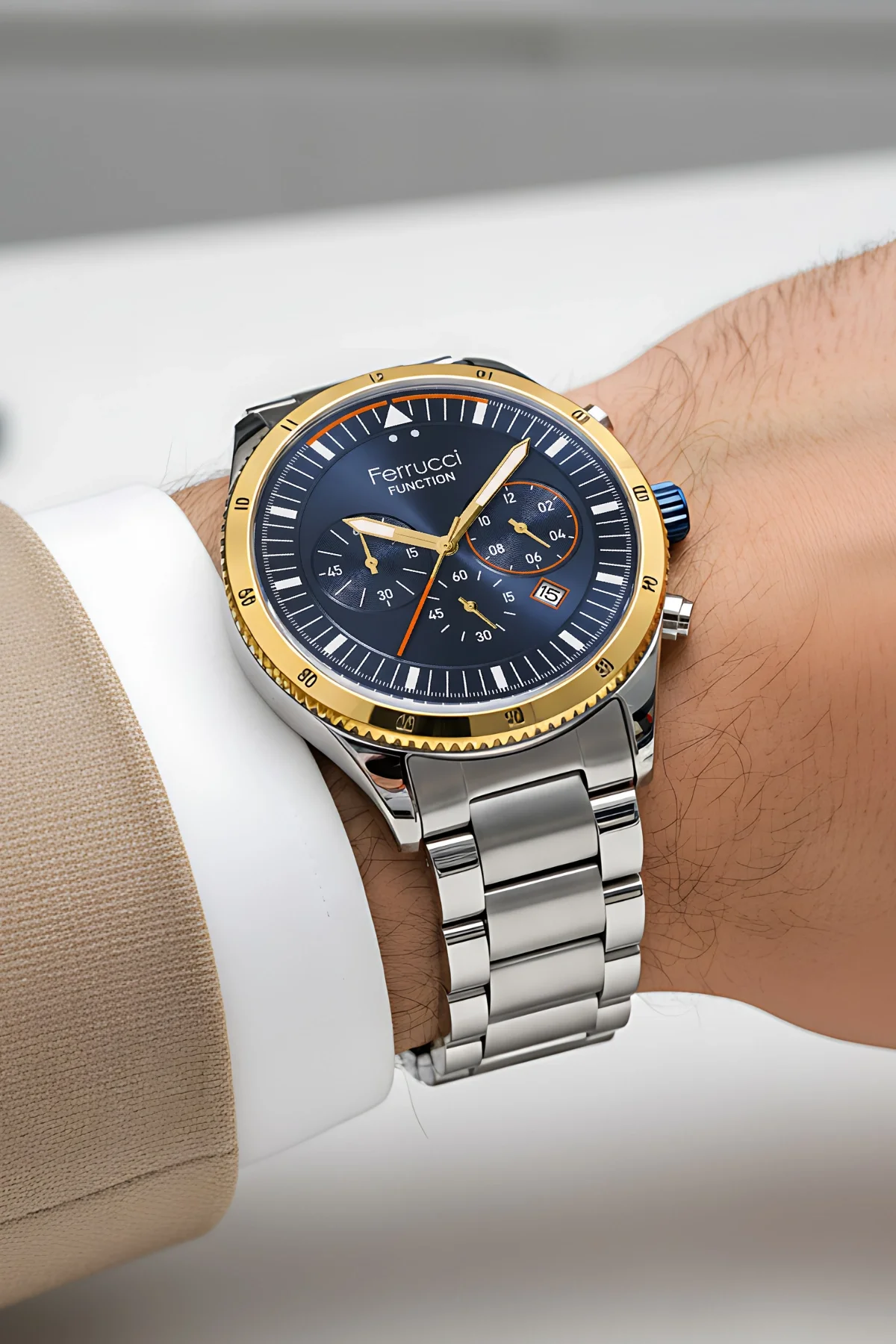 Ferrucci Function FC 13907TM Erkek Kol Saati – Şıklık ve Fonksiyonelliğin Buluşma Noktası zmfer001