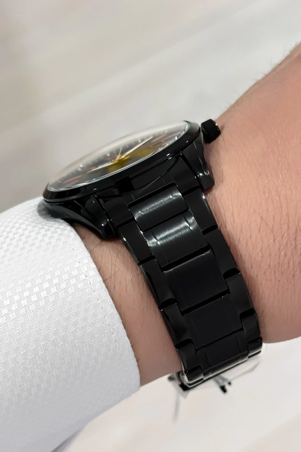 Ferrucci Takvimli Erkek Kol Saati Çelik Kordon Çelik Kasa 3 atm suya Dayanıklı Siyah zmfer161