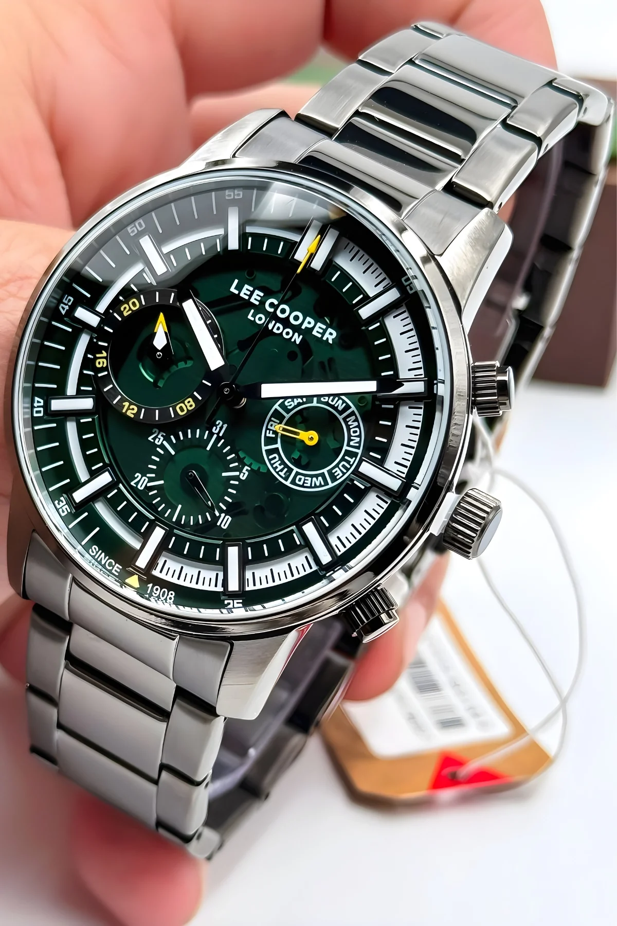 Lee Cooper LC07817.670 Füme Renk Çelik Kordon Füme Renk Çelik Kasa Erkek Kol Saati ZMLC008