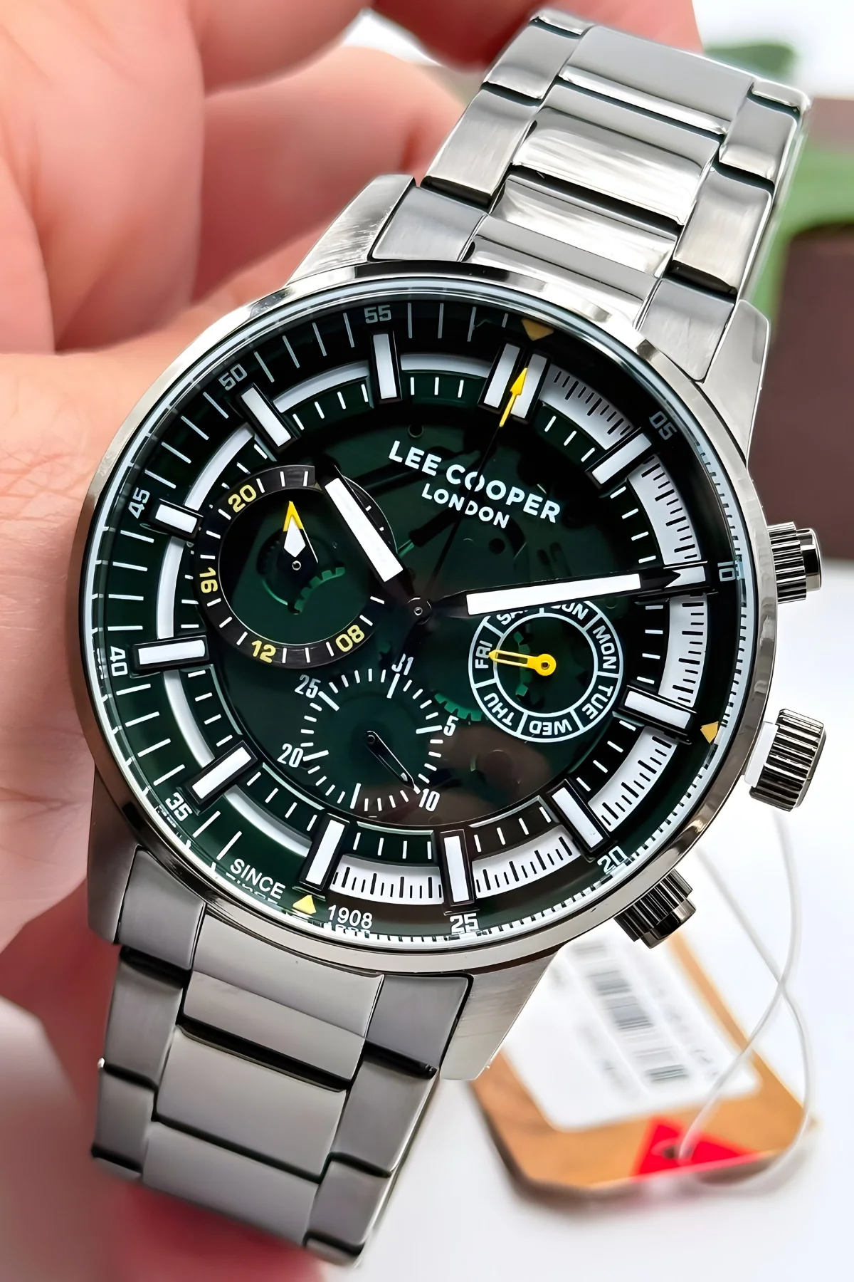 Lee Cooper LC07817.670 Füme Renk Çelik Kordon Füme Renk Çelik Kasa Erkek Kol Saati ZMLC008