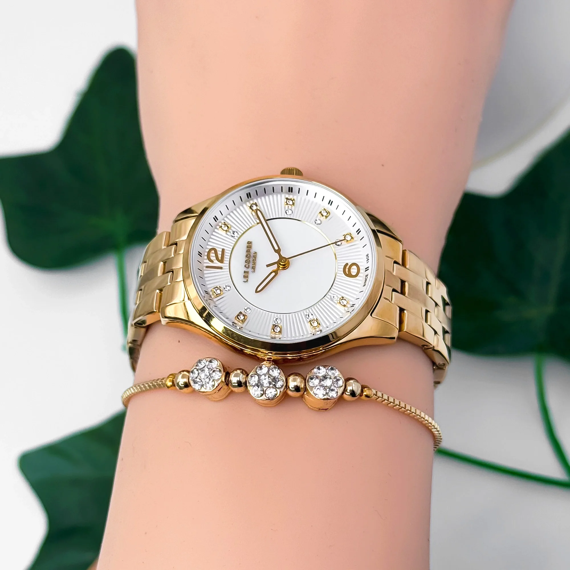 Lee Cooper LC07832.120 Gold Renk Çelik Kordon&Kasa Kadın Kol Saati 3Atm Su Geçirmezlik ZMLC028