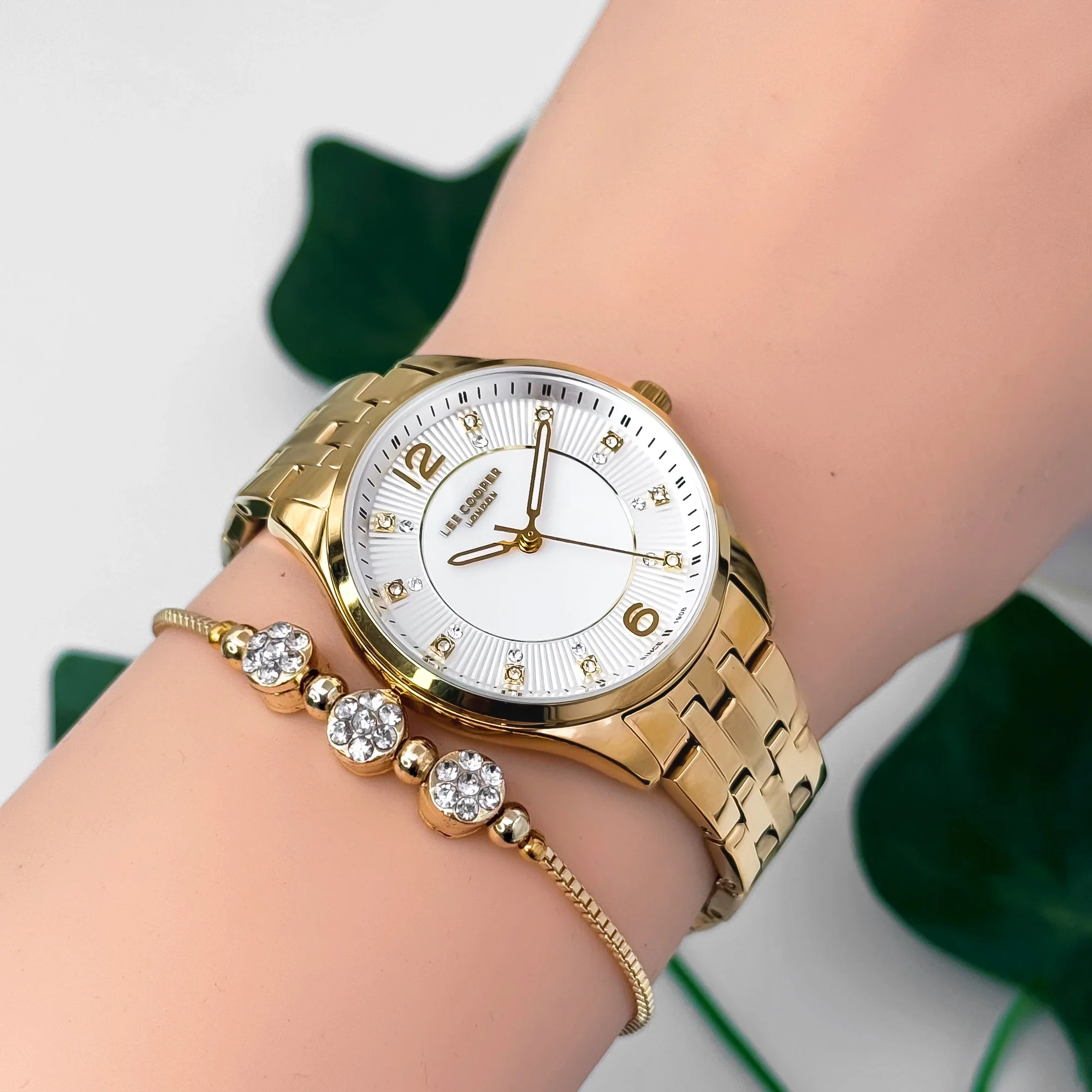 Lee Cooper LC07832.120 Gold Renk Çelik Kordon&Kasa Kadın Kol Saati 3Atm Su Geçirmezlik ZMLC028