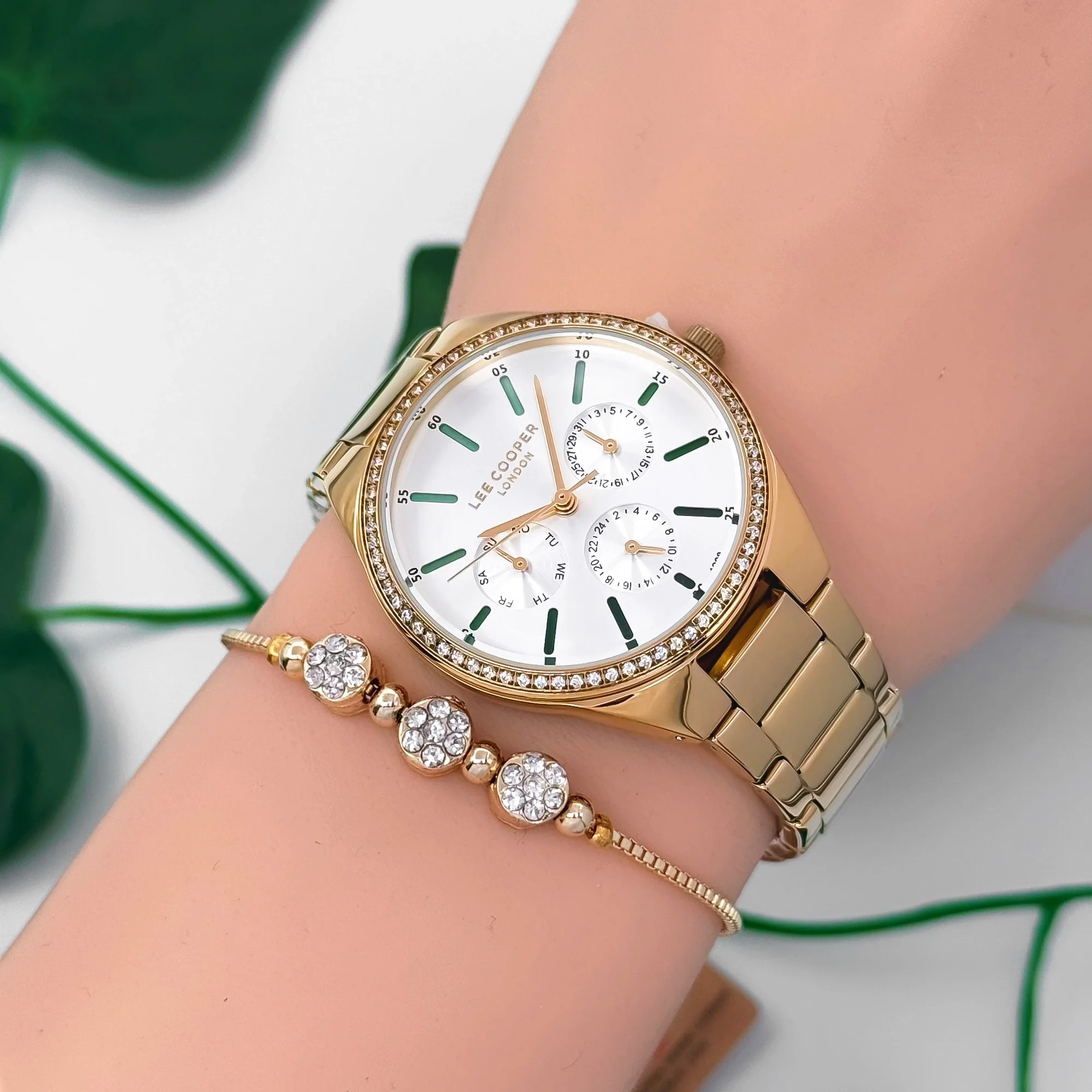 Lee Cooper LC07863.170 Gold Renk Çelik Kordon&Kasa Kadın Kol Saati 3Atm Su Geçirmezlik ZMLC021