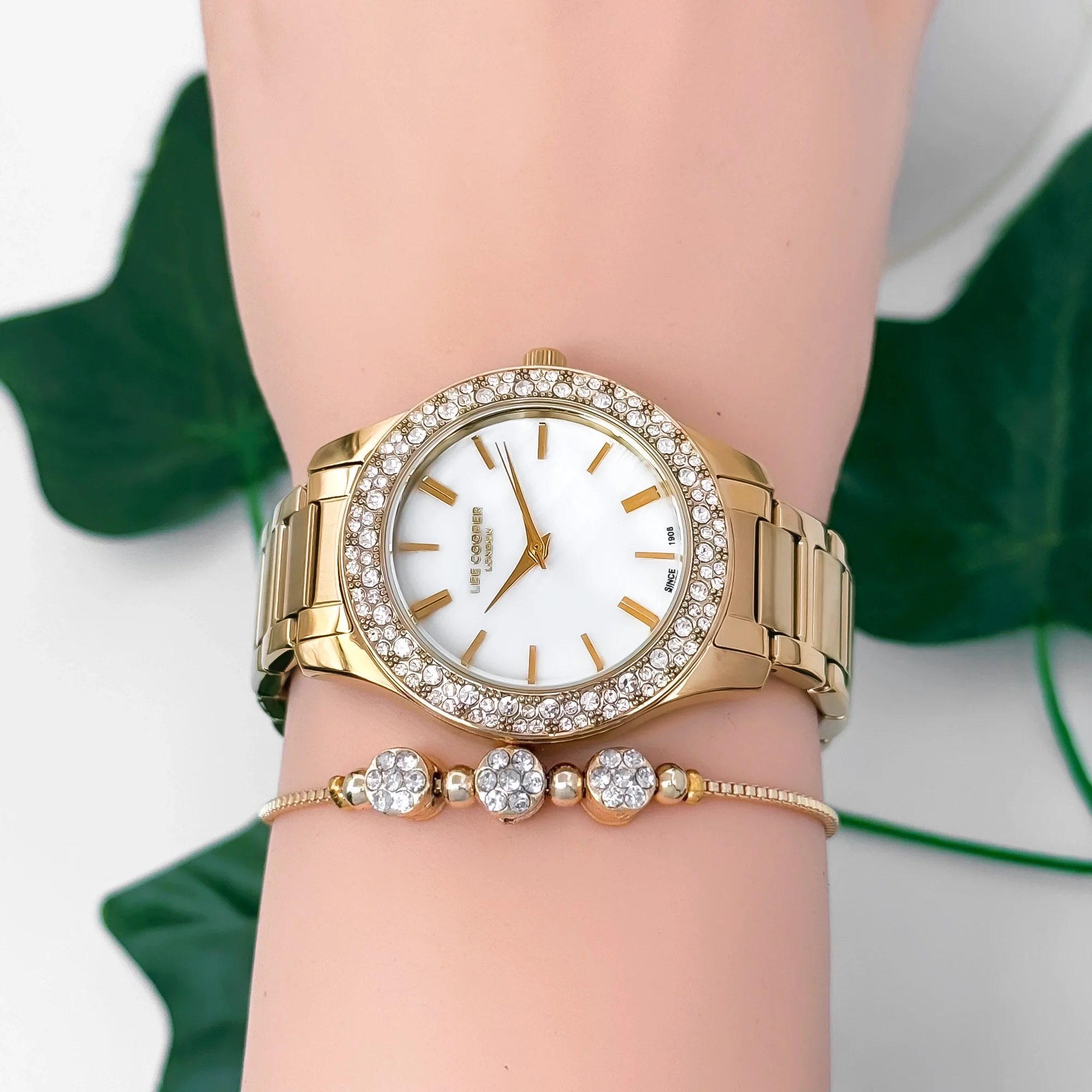 Lee Cooper LC07869.120 Gold Renk Çelik Kordon&Kasa Kadın Kol Saati 3Atm Su Geçirmezlik ZMLC025