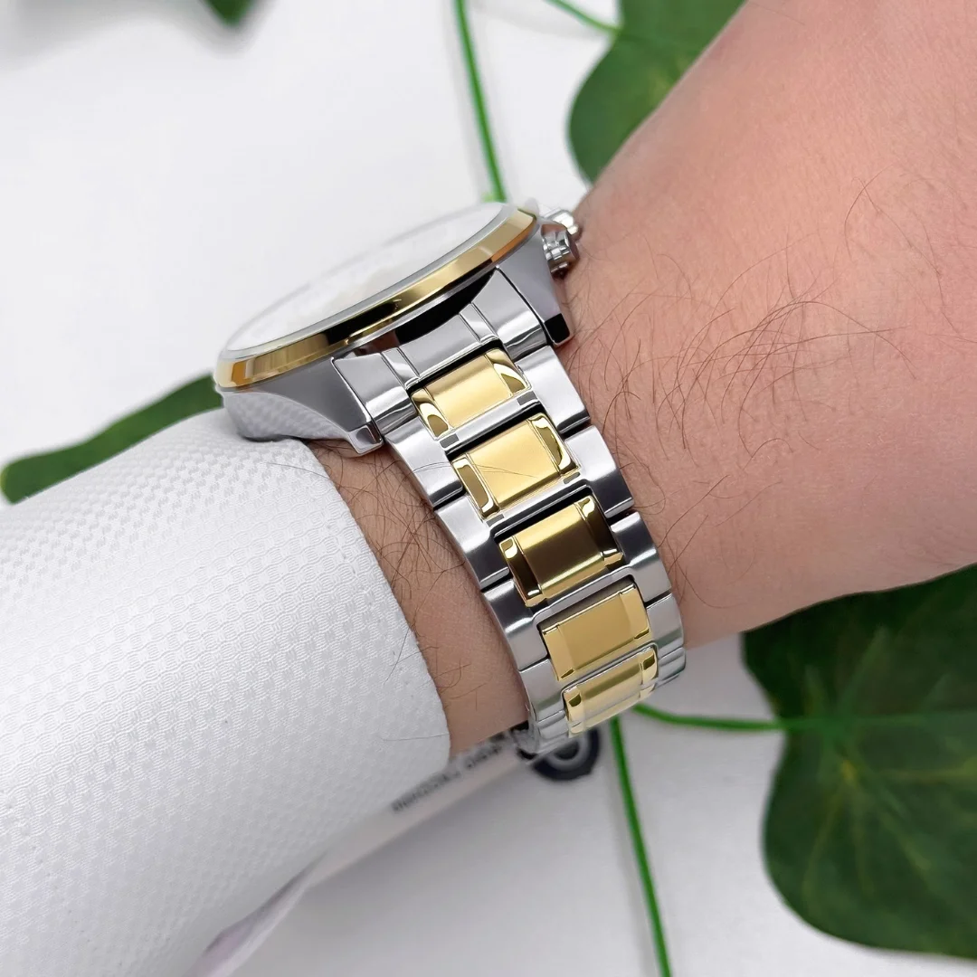 Sergio Tacchini Çelik Kordon&Kasa Erkek Kol Saati Gümüş-Gold ST.1.10167-5 zmst006