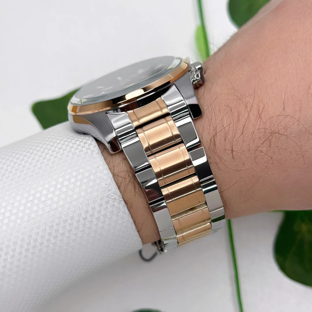 Sergio Tacchini Çelik Kordon&Kasa Erkek Kol Saati Gümüş-Rose ST.1.10215-2 zmst004