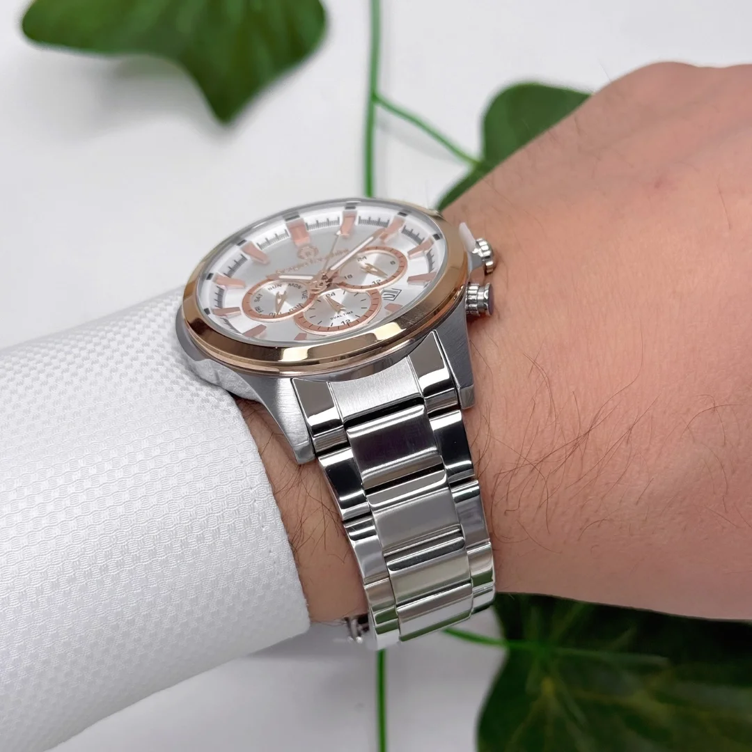 Sergio Tacchini Çelik Kordon&Kasa Erkek Kol Saati Gümüş-Beyaz ST.1.10245-2 zmst002