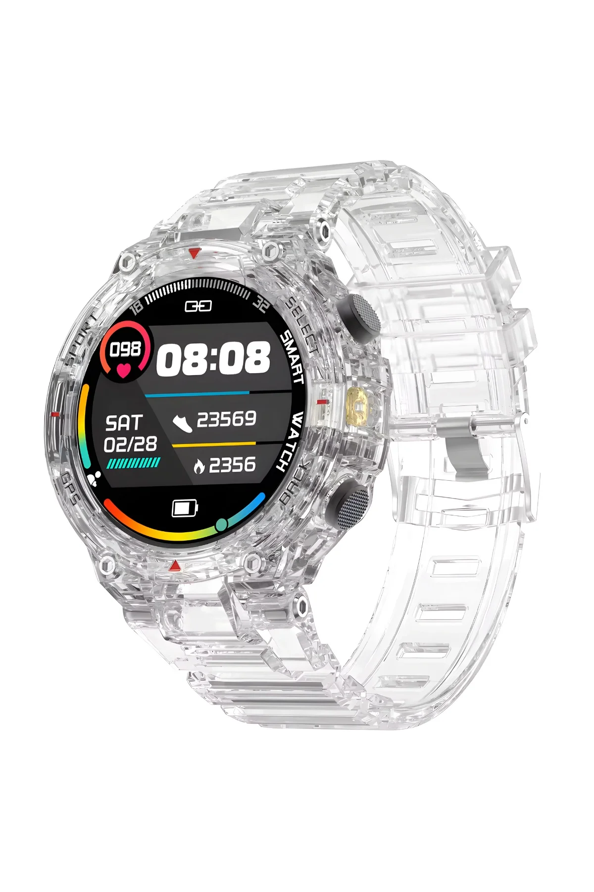 Slazenger SL.9.2429.5.01 Şeffaf Renk Outdoor Akıllı Saat Sesli Görüşme Özellikli ZMSL001