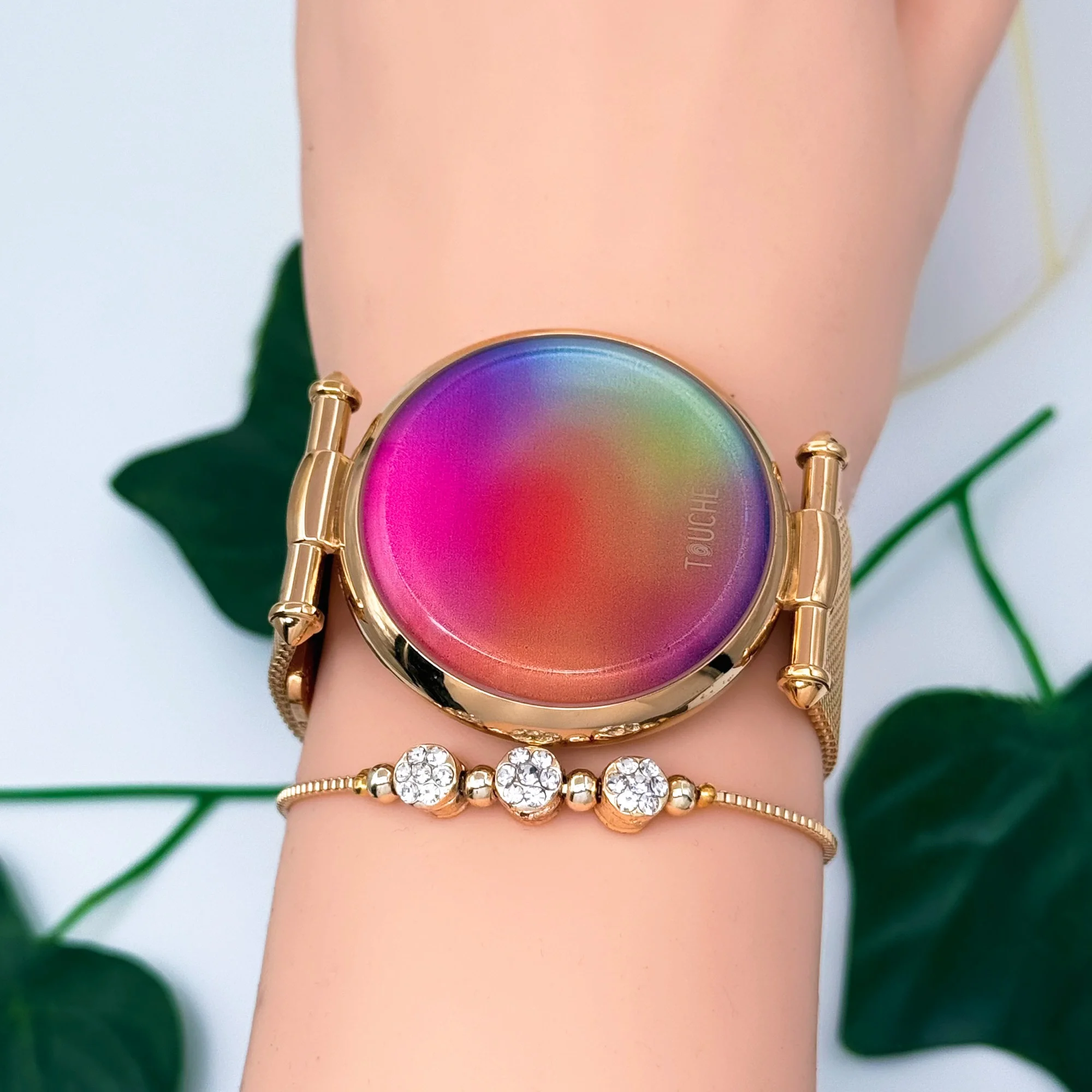 Touche Dokunmatik Unisex Kol Saati Dokunmatik Ekran 3 Atm Su Geçirmez Gold zmtc002