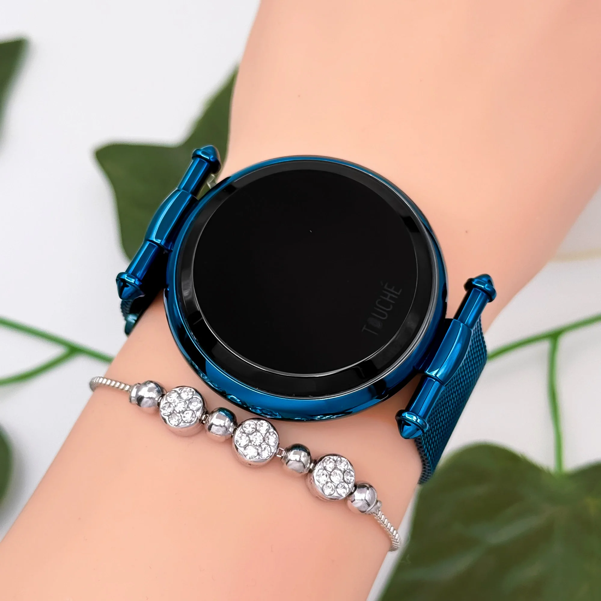 Touche Dokunmatik Unisex Kol Saati Dokunmatik Ekran 3 Atm Su Geçirmez Mavi zmtc001