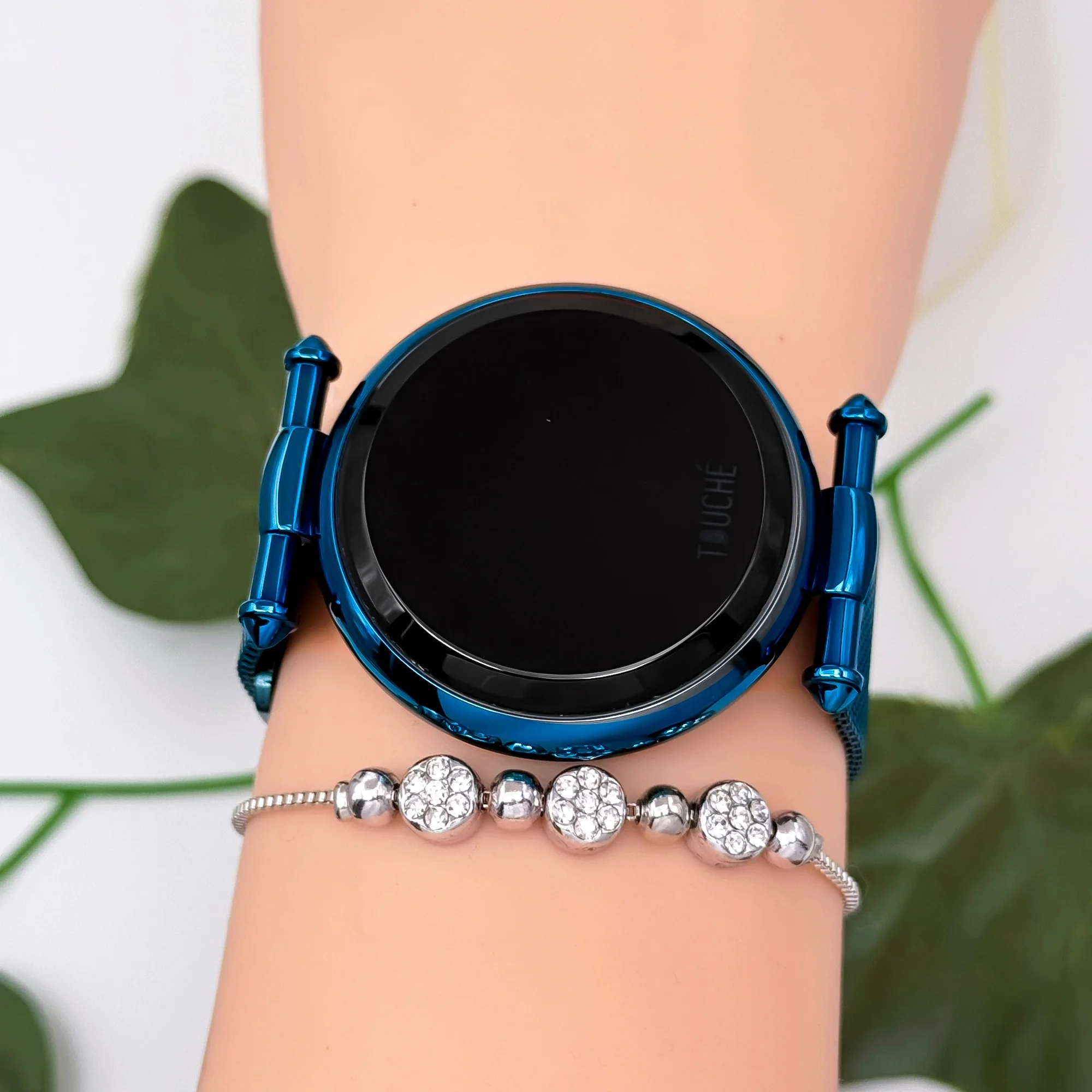 Touche Dokunmatik Unisex Kol Saati Dokunmatik Ekran 3 Atm Su Geçirmez Mavi zmtc001