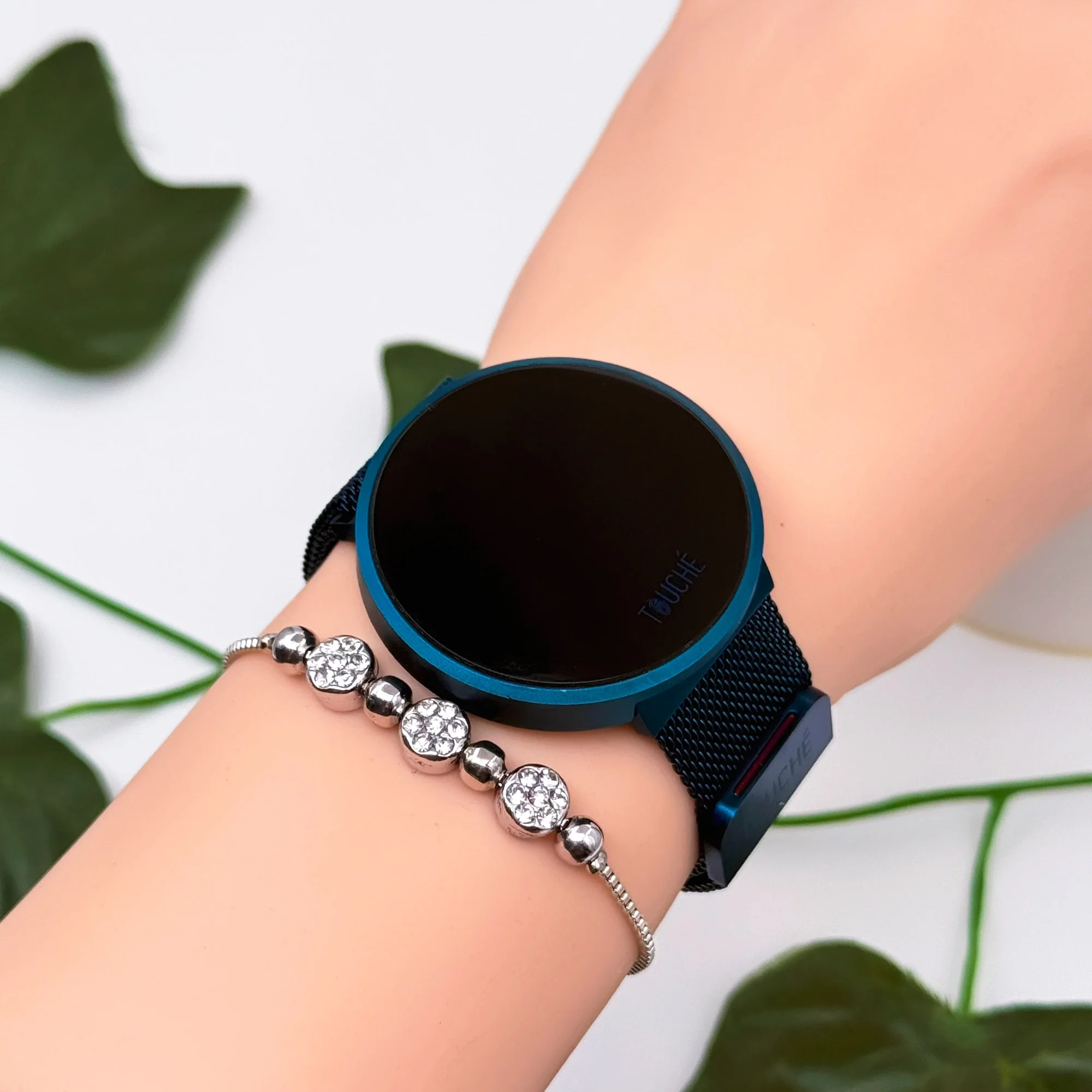 Touche Dokunmatik Unisex Kol Saati Dokunmatik Ekran 3 Atm Su Geçirmez Mavi zmtc005