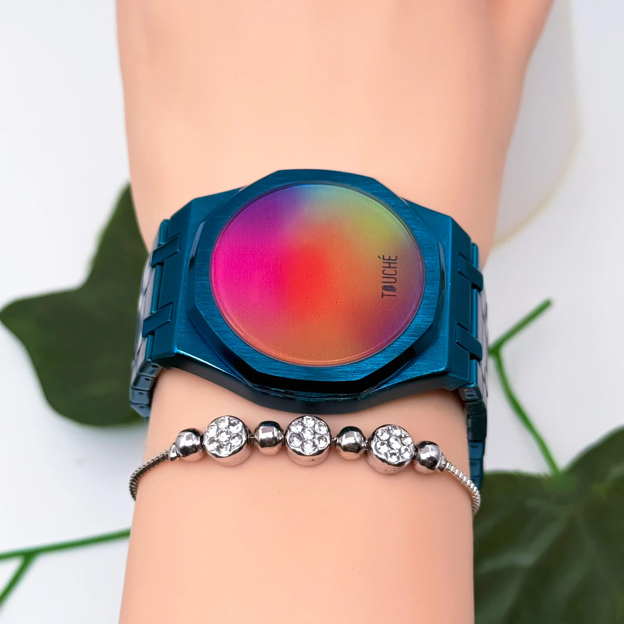 Touche Dokunmatik Unisex Kol Saati Dokunmatik Ekran 3 Atm Su Geçirmez Mavi zmtc007