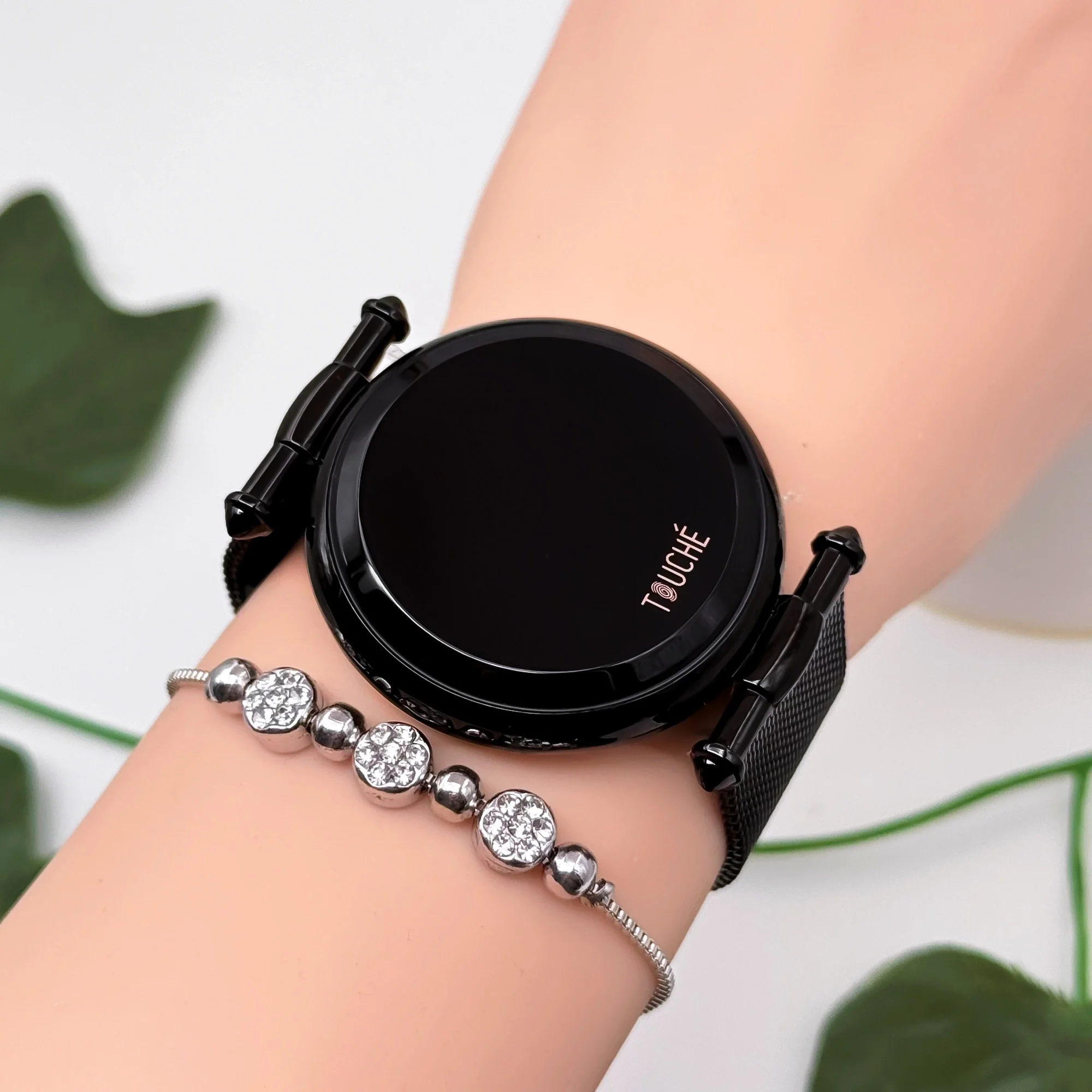 Touche Dokunmatik Unisex Kol Saati Dokunmatik Ekran 3 Atm Su Geçirmez Siyah zmtc001