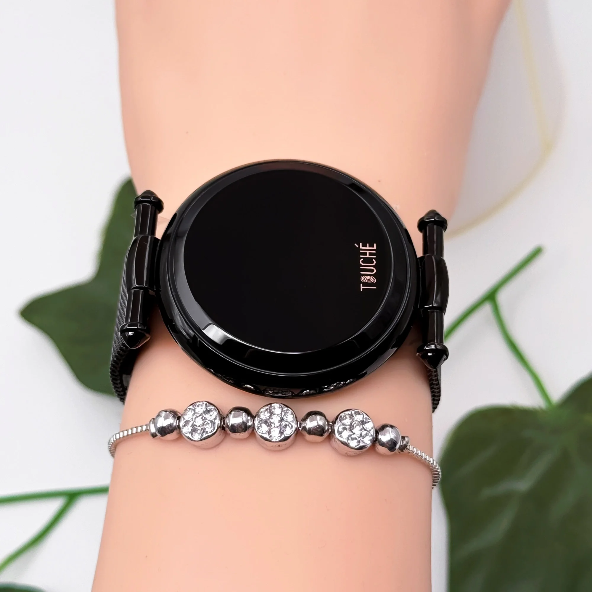 Touche Dokunmatik Unisex Kol Saati Dokunmatik Ekran 3 Atm Su Geçirmez Siyah zmtc001