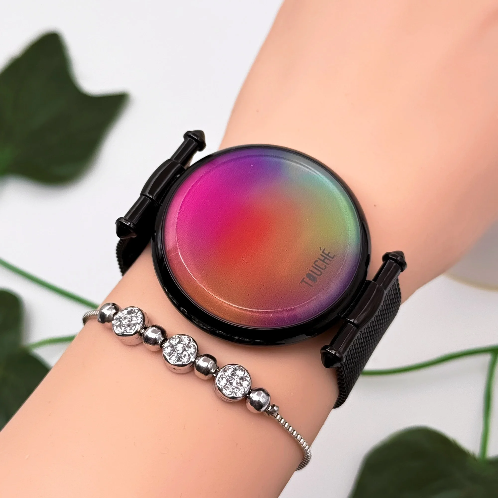 Touche Dokunmatik Unisex Kol Saati Dokunmatik Ekran 3 Atm Su Geçirmez Siyah zmtc002