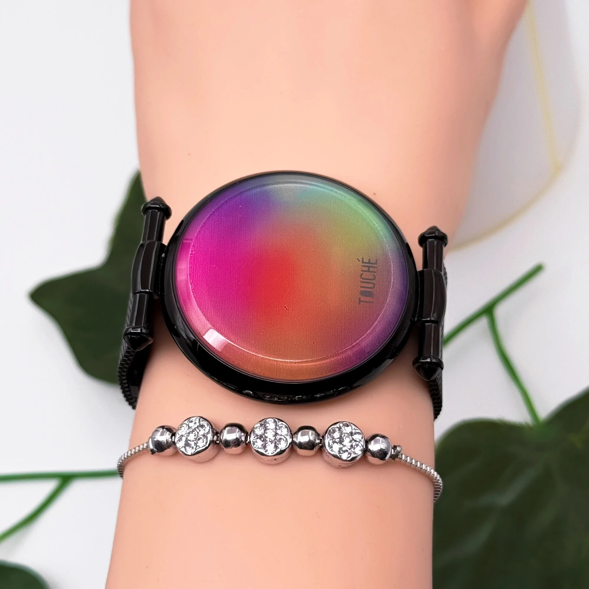 Touche Dokunmatik Unisex Kol Saati Dokunmatik Ekran 3 Atm Su Geçirmez Siyah zmtc002