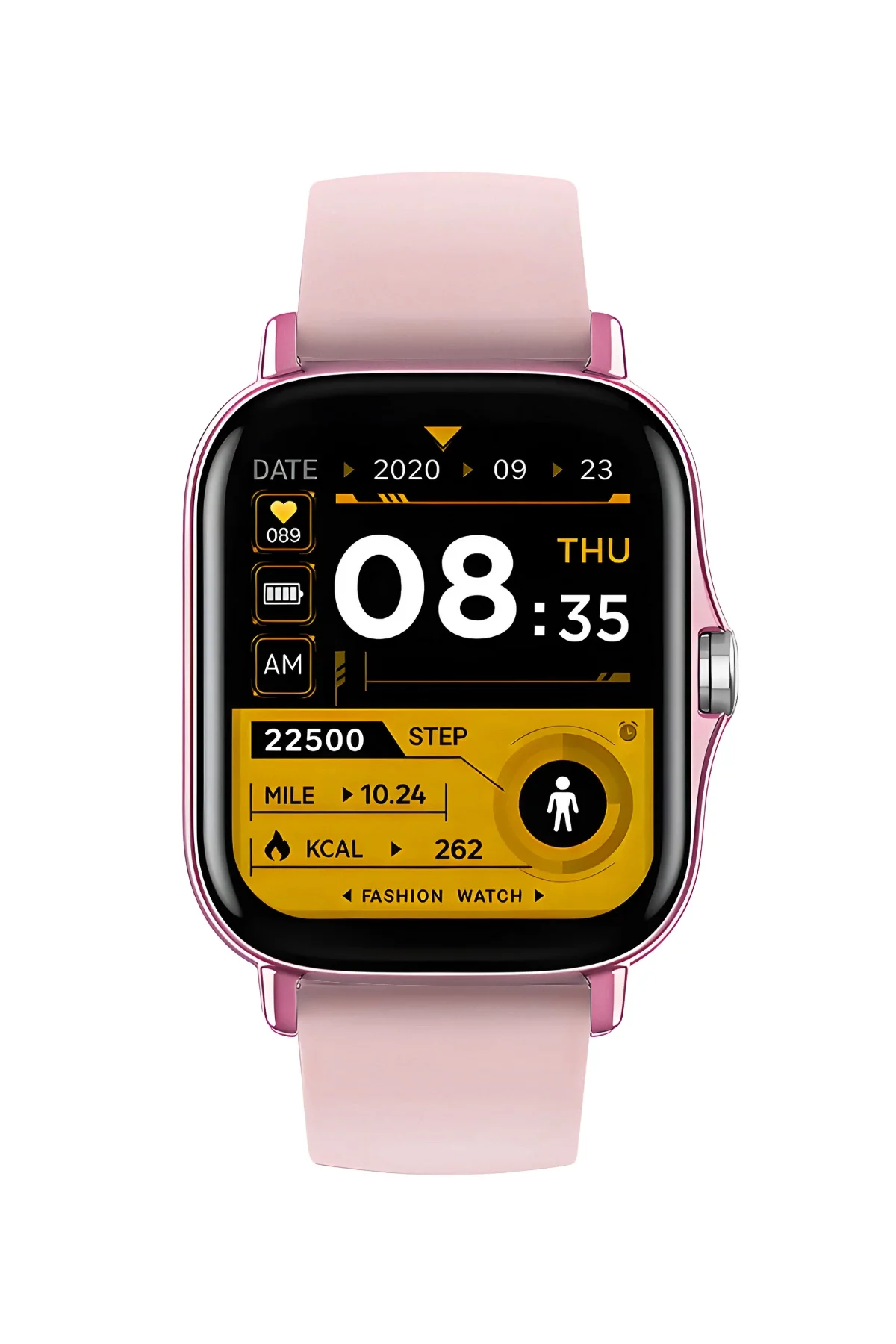 ZmSmart Akıllı Saat Sesli Görüşme Özellikli Spor Modlu 42mm Unisex Pembe-Pembe DW68