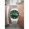 Daniel Klein Çelik Kordon&Kasa Takvimli Erkek Kol Saati Bileklik Hediyeli Gümüş-Yeşil zmdk1203