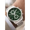 Ferrucci Function Erkek Kol Saati - Gümüş Renk Kasa ve Çelik Kordon, Yeşil Kadran ZMFer063