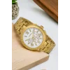 Commes Çelik Kordon Erkek Kol Saati Full Fonksiyon Crono Gold-Beyaz Renk+Bileklik zmcms031