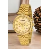 Commes Gold Renk Crono Çelik Kordon Erkek Kol Saati Full Fonksiyon+Bileklik zmcms036