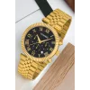 Commes Gold-Siyah Renk Crono Çelik Kordon Erkek Kol Saati Full Fonksiyon+Bileklik zmcms036